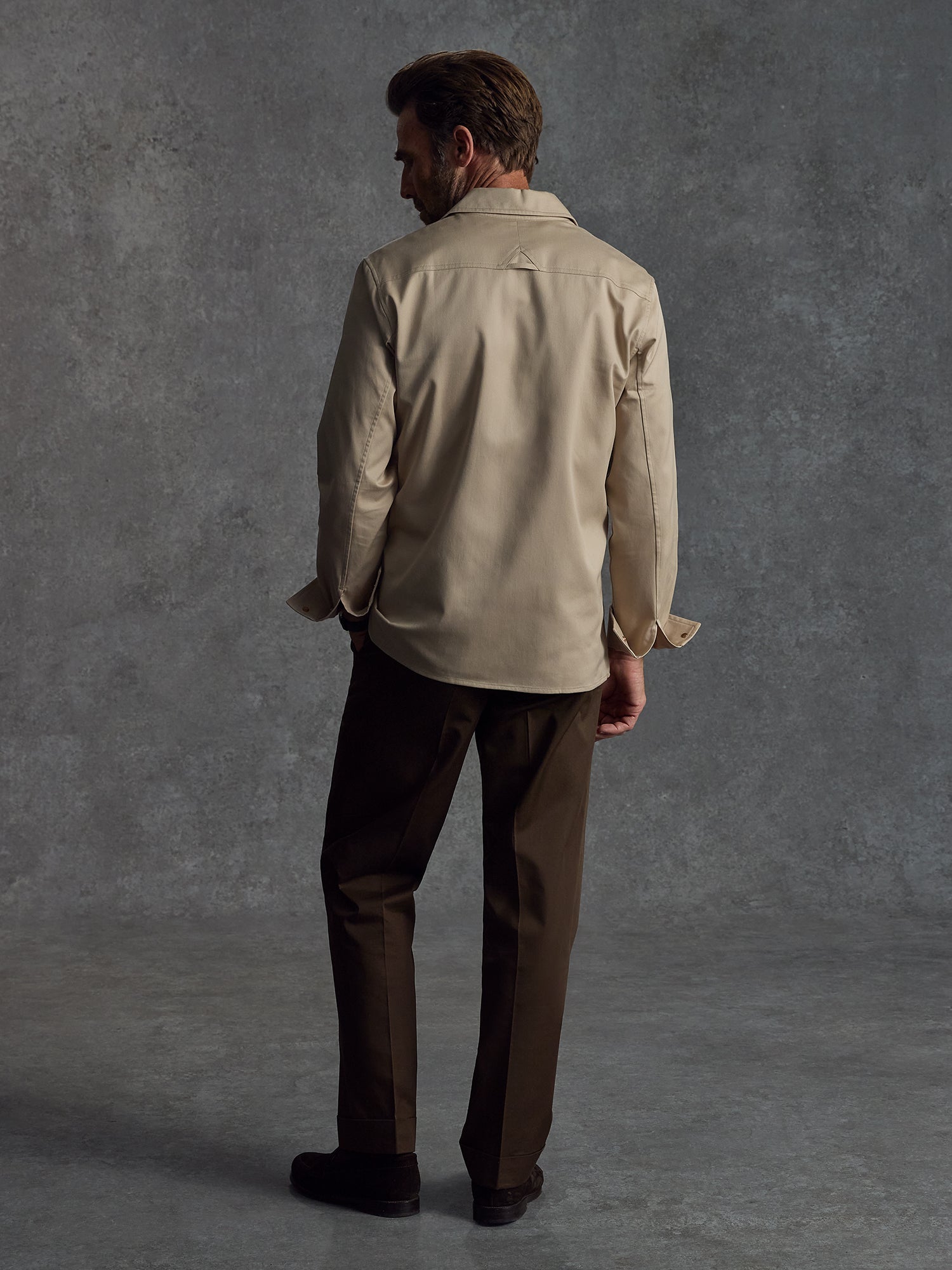 The Demob Shirt - Cotton Sand