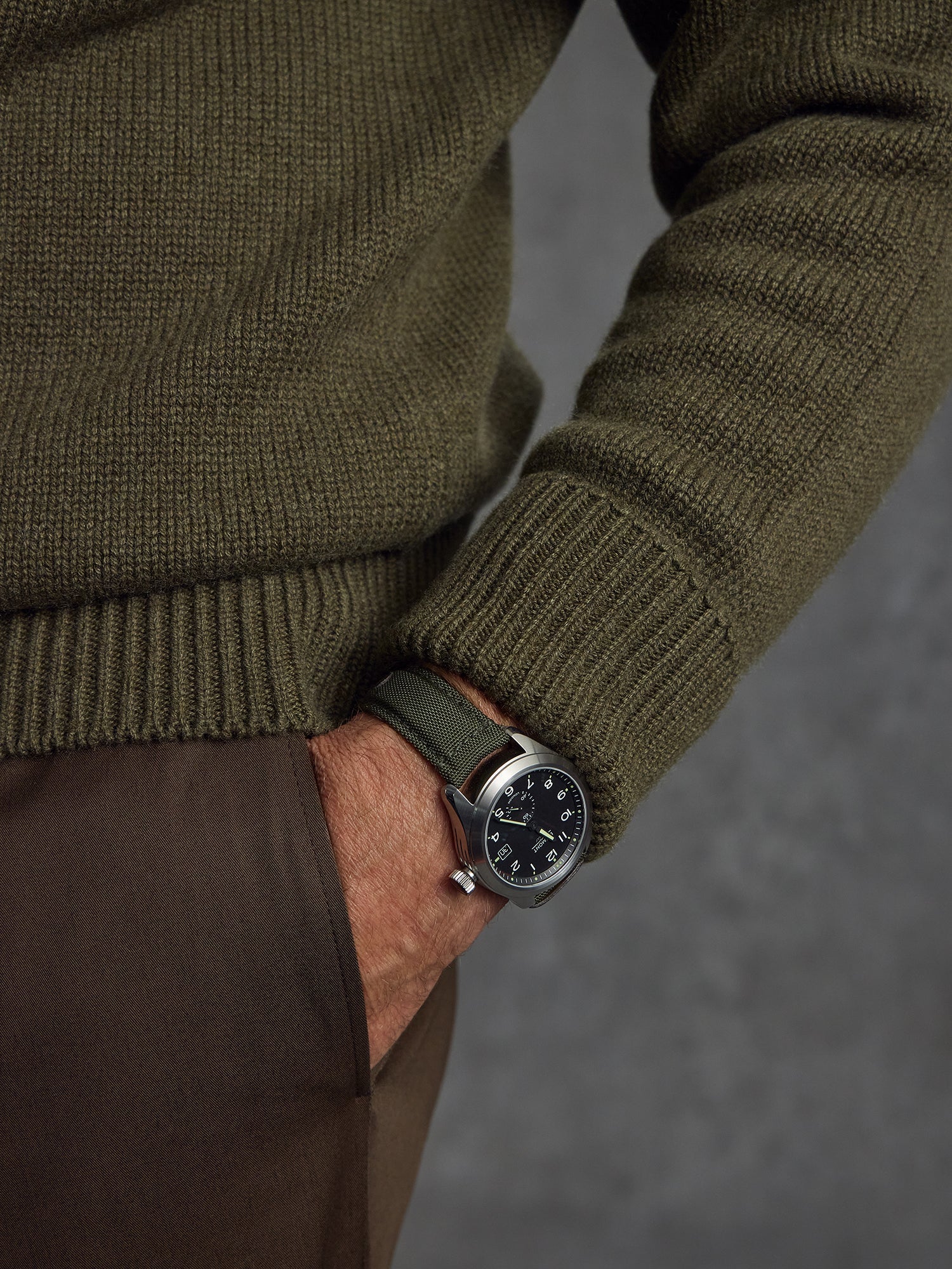 The Cashmere Submariner Rollneck - Green