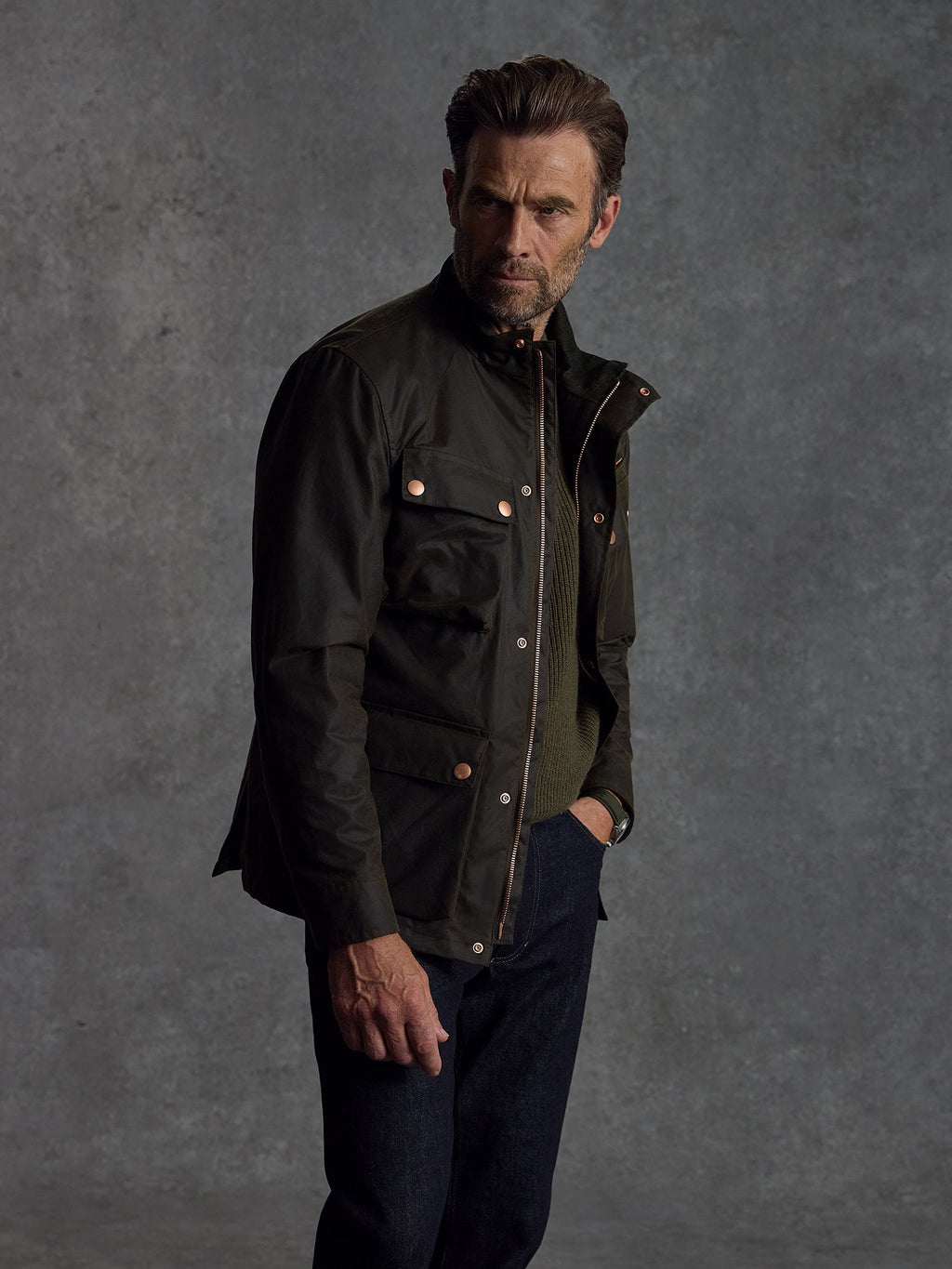 The Belgravia Biker - Olive