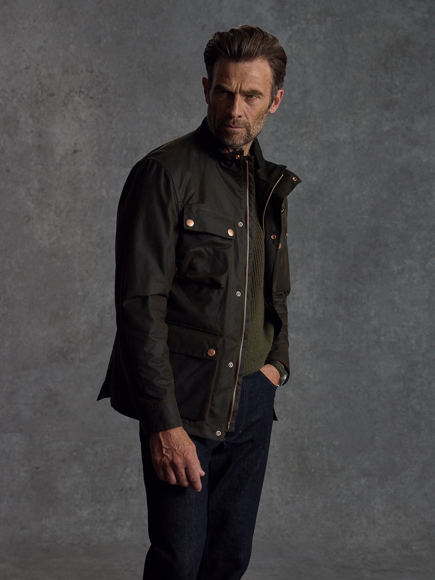 The Belgravia Biker - Olive