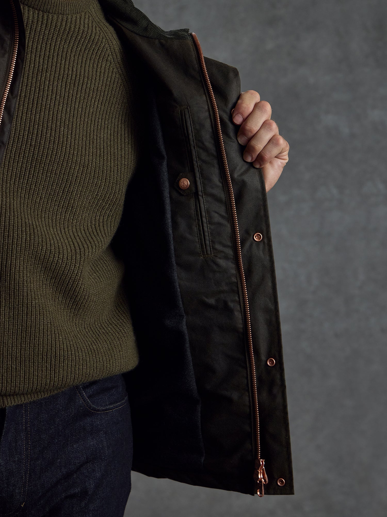 The Belgravia Biker - Olive