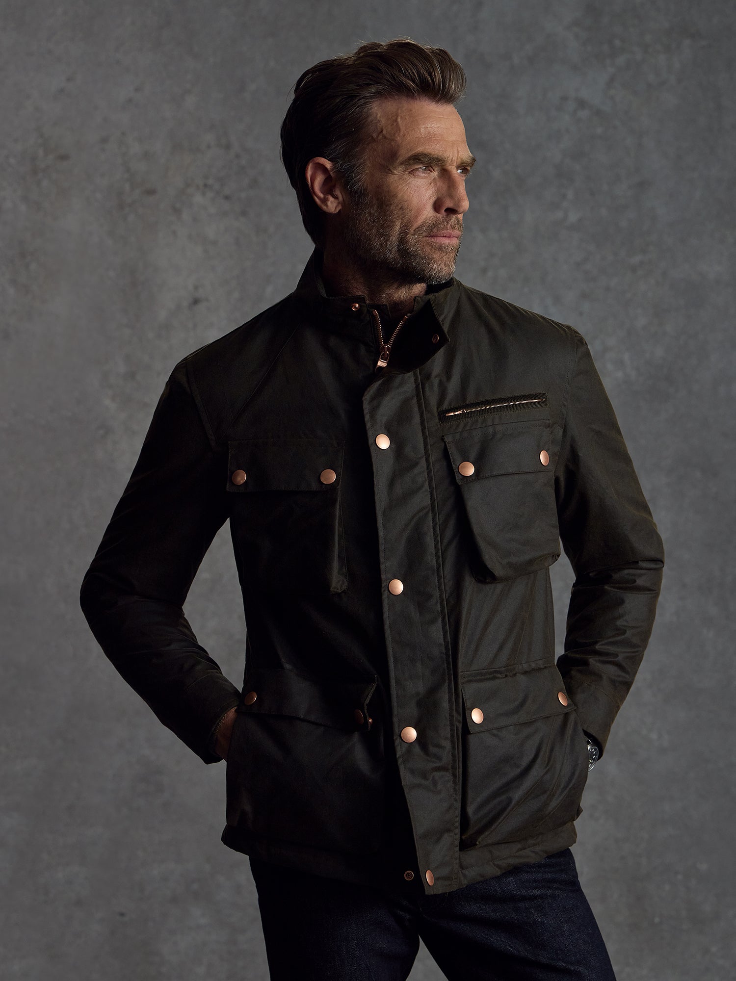 The Belgravia Biker - Olive
