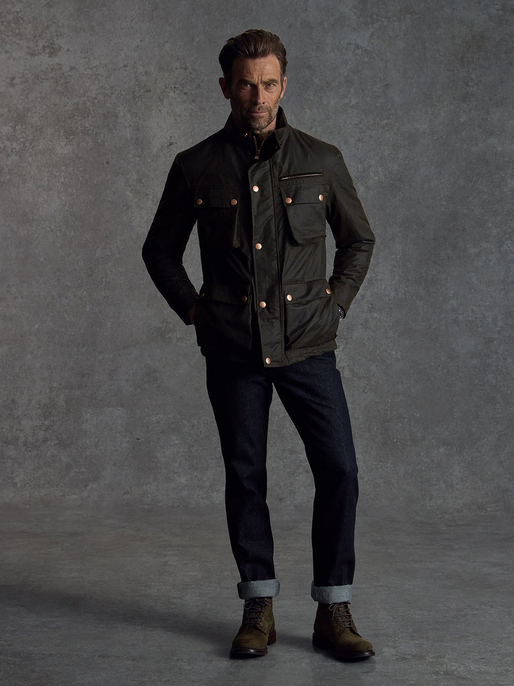 The Belgravia Biker - Olive