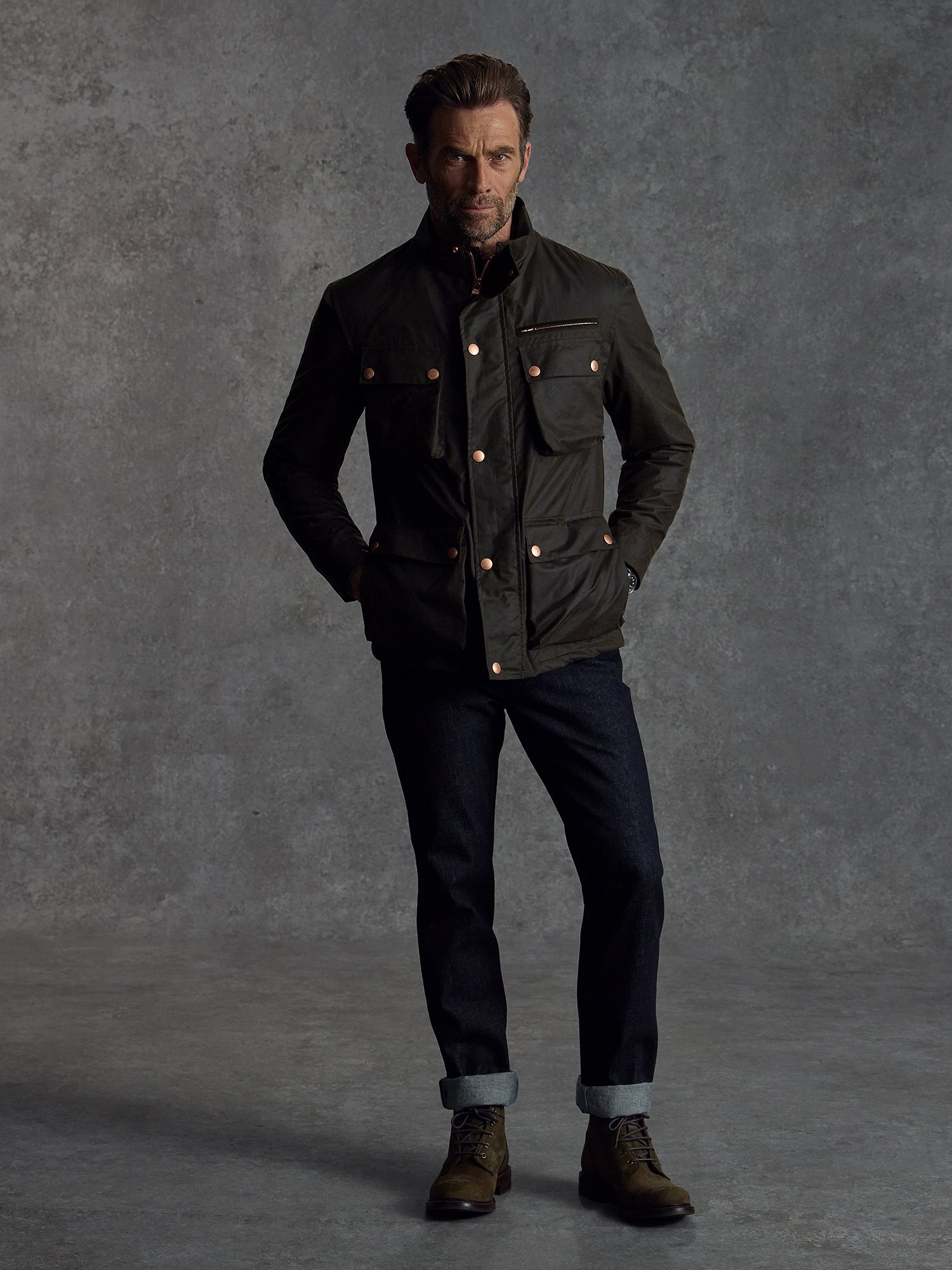 The Belgravia Biker - Olive