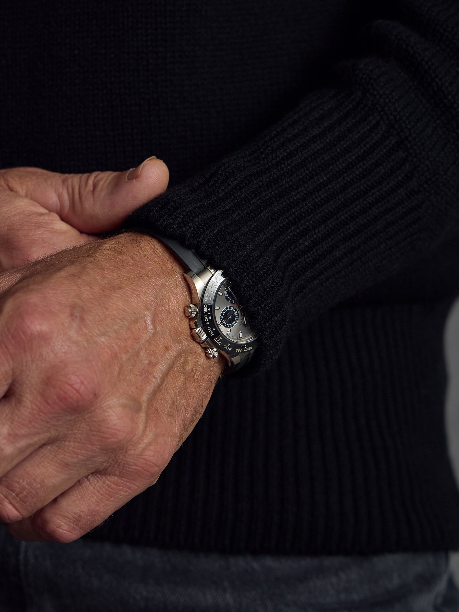 The Cashmere Submariner Rollneck - Black