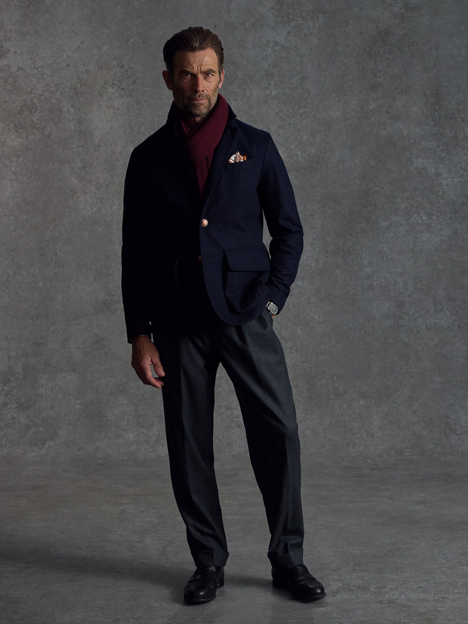 The Commando Scarf - Crimson