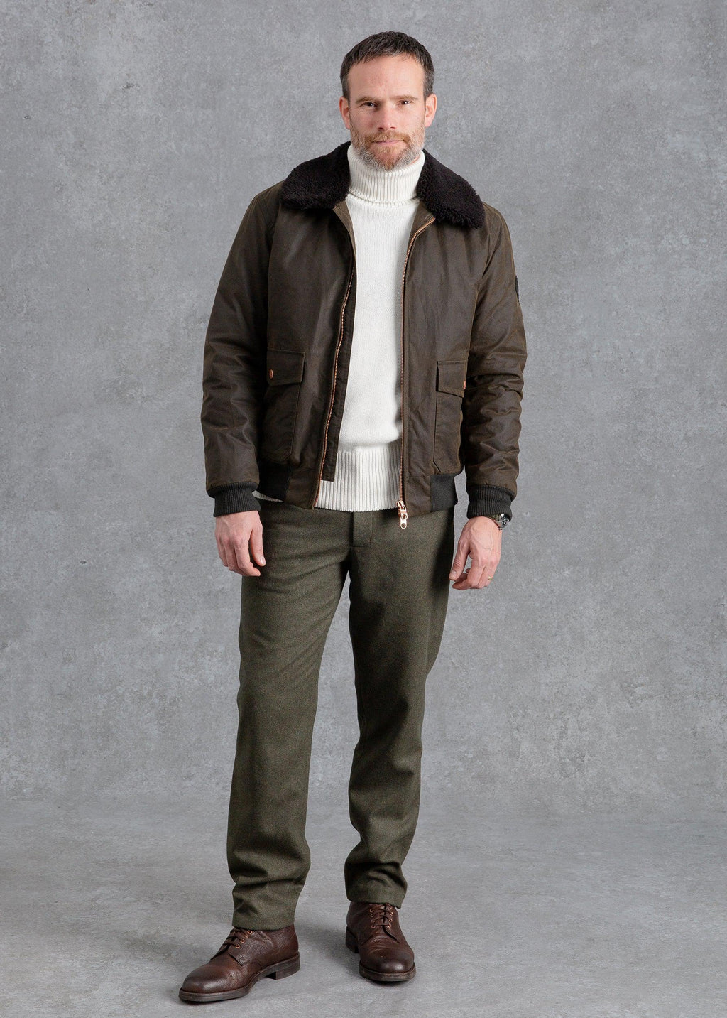 The Bremont X PWVC Wax Flight Jacket