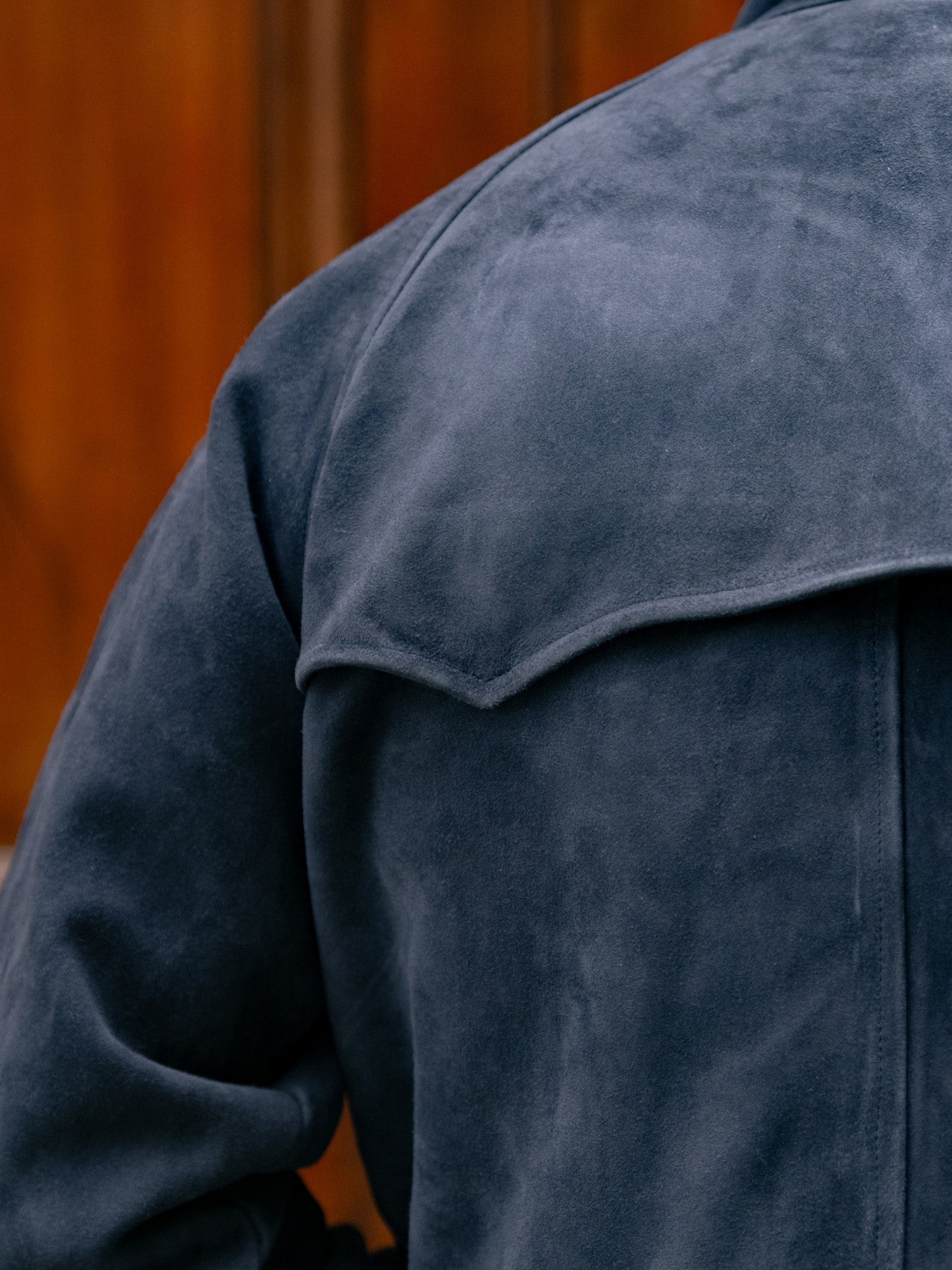 The PS Reversible Suede Bomber - Navy