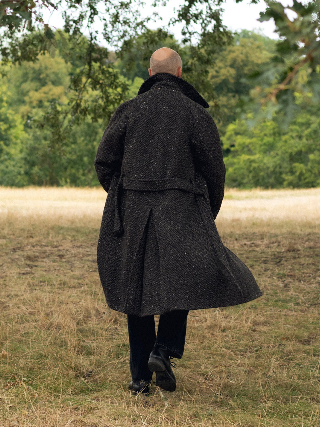 The PS English Tweed Overcoat - Dark Brown