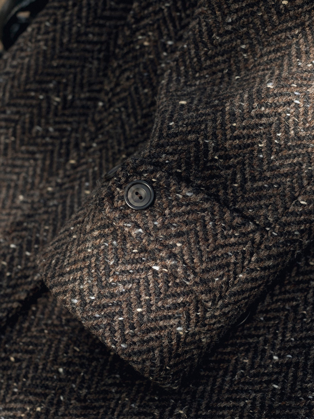 The PS English Tweed Overcoat - Dark Brown