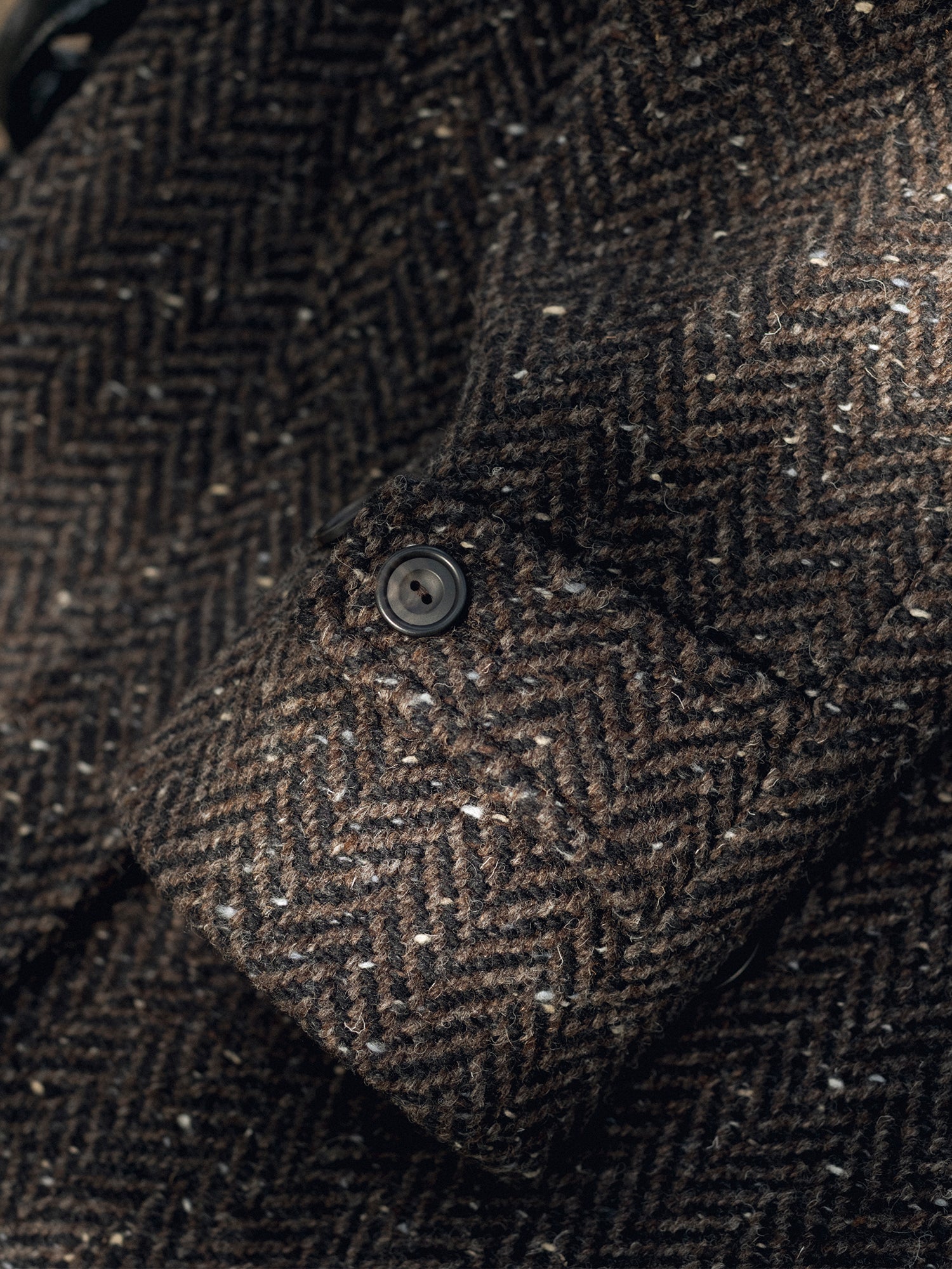 The PS English Tweed Overcoat - Dark Brown
