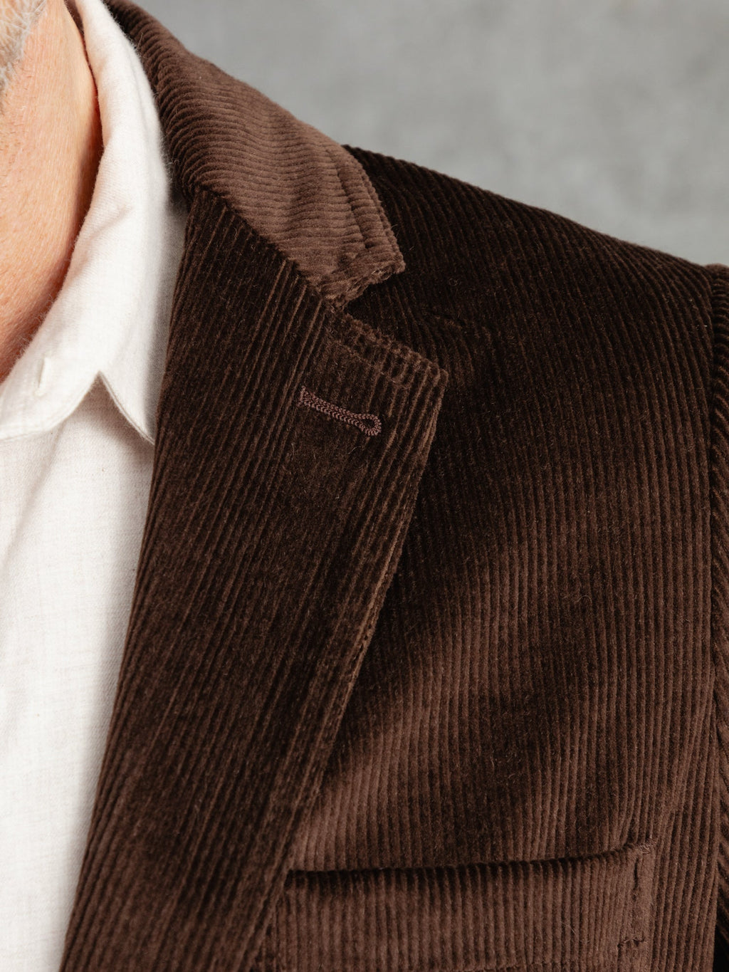 The Cashmere Cord Blazer - Bark