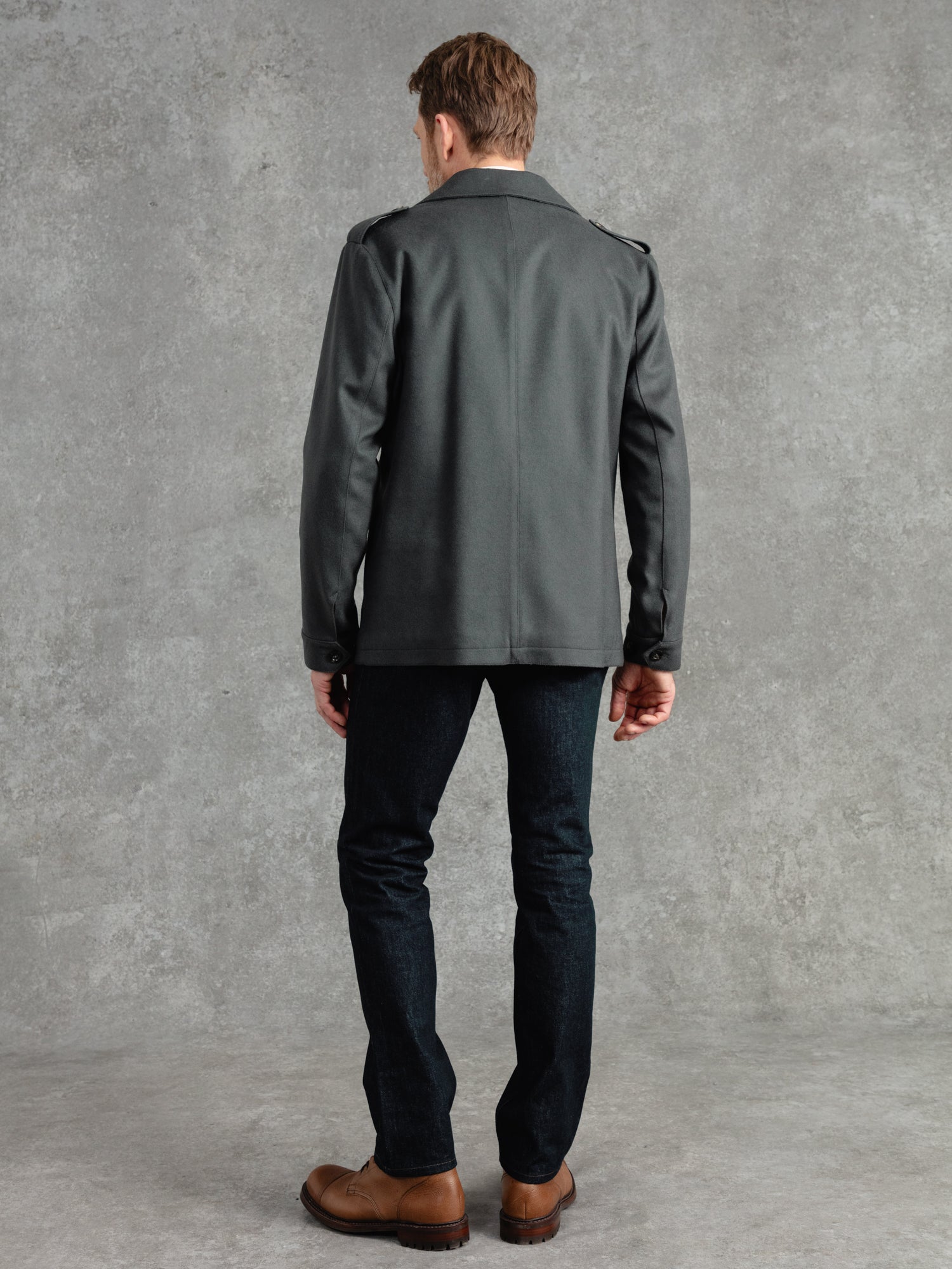 The Doeskin Revere Field Jacket - Cobble Grey