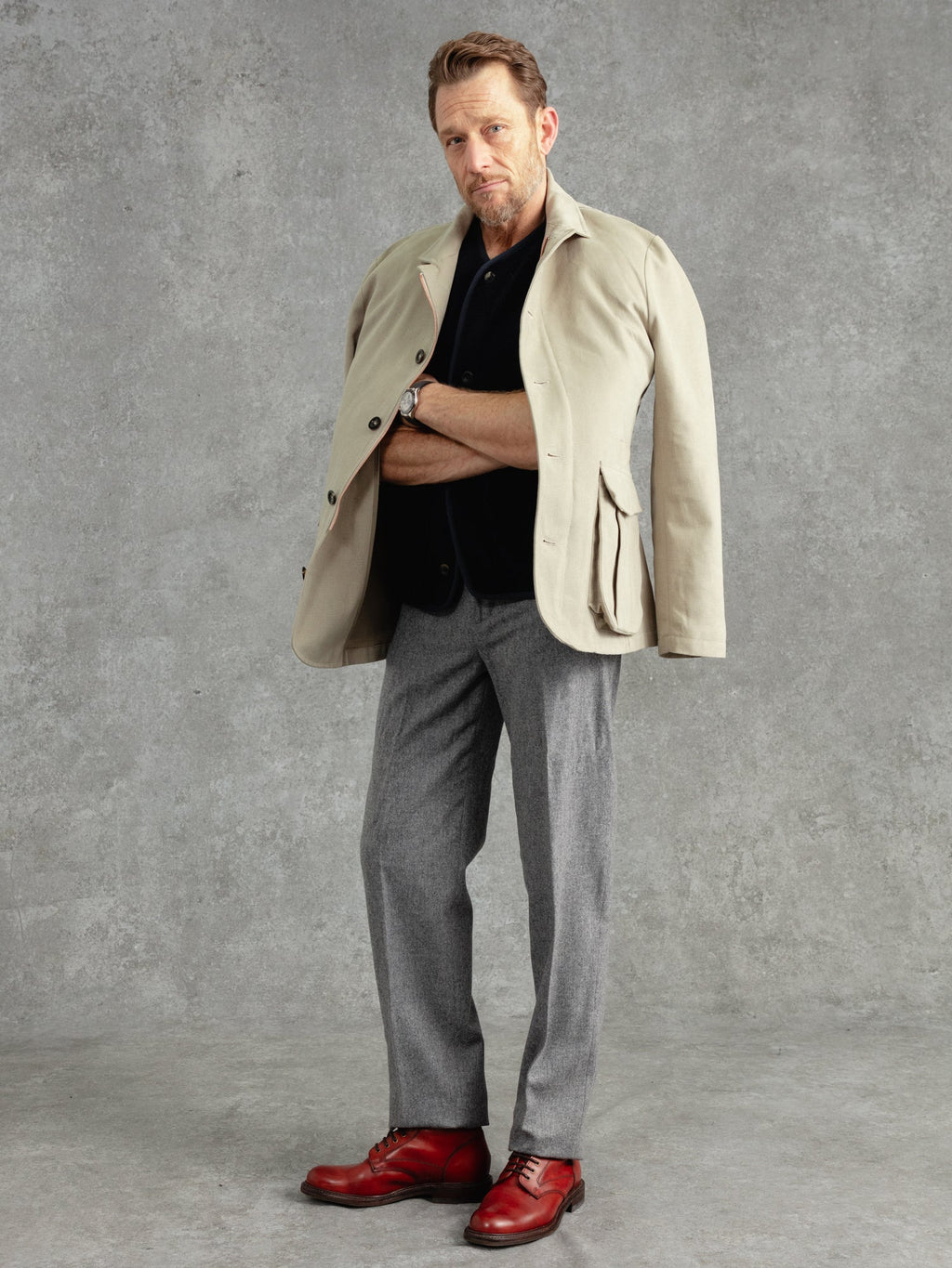 The Norfolk Walking Jacket - Pebble