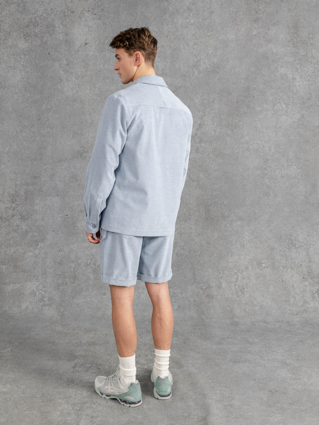 The Cord Patch Pocket Overshirt - Pale Blue