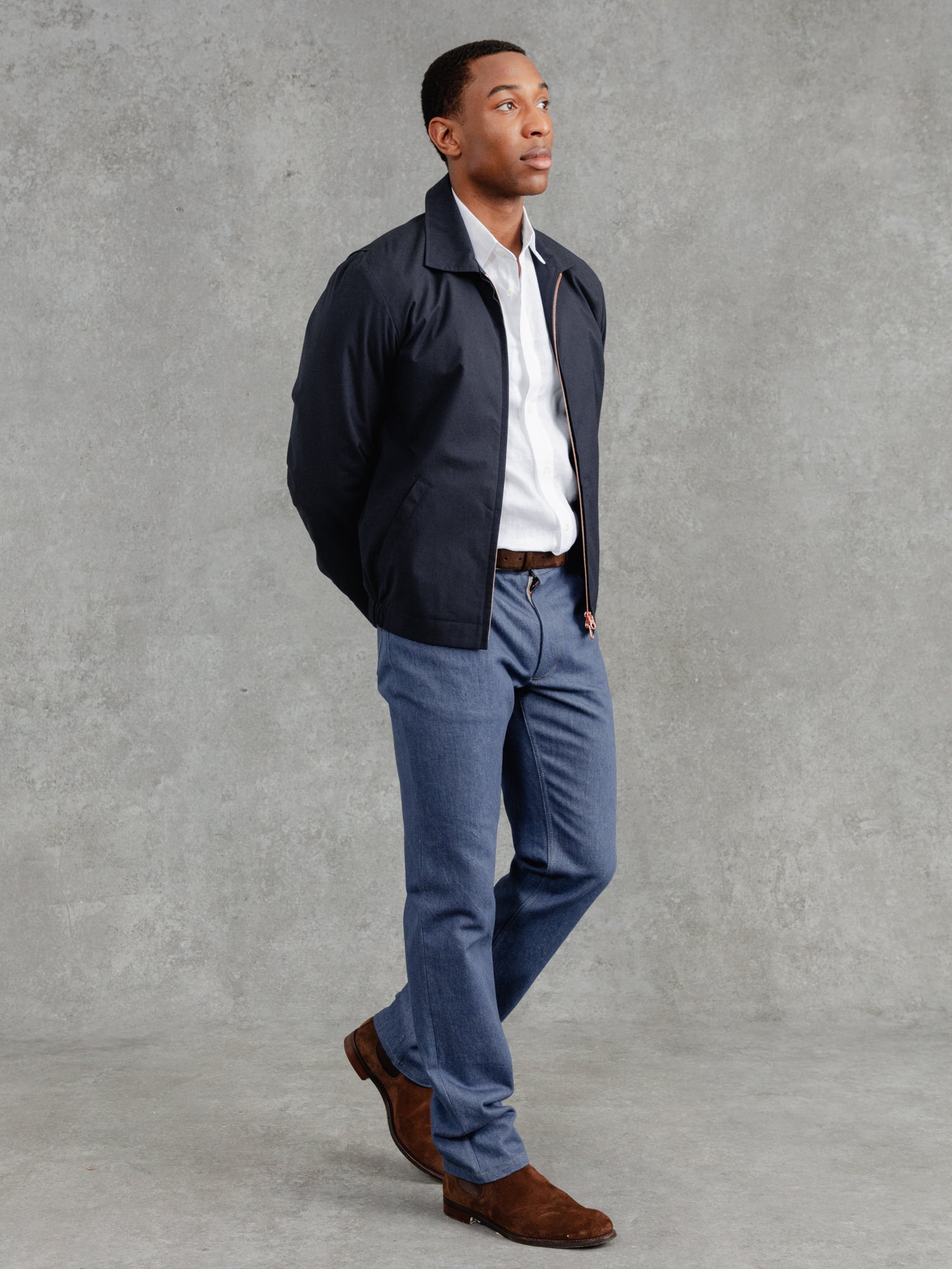 The Drizzler Silk Bomber - Ink