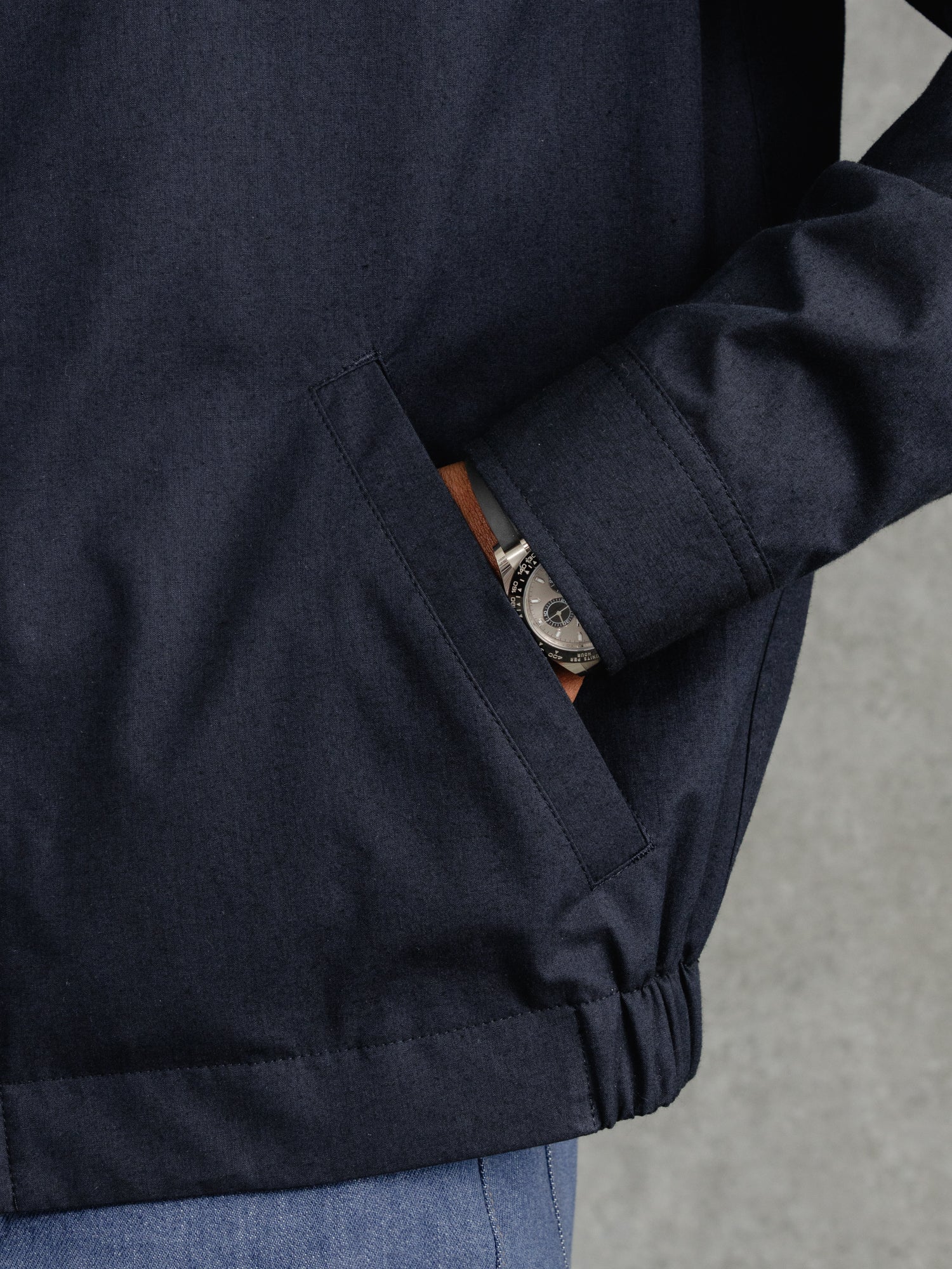 The Drizzler Silk Bomber - Ink