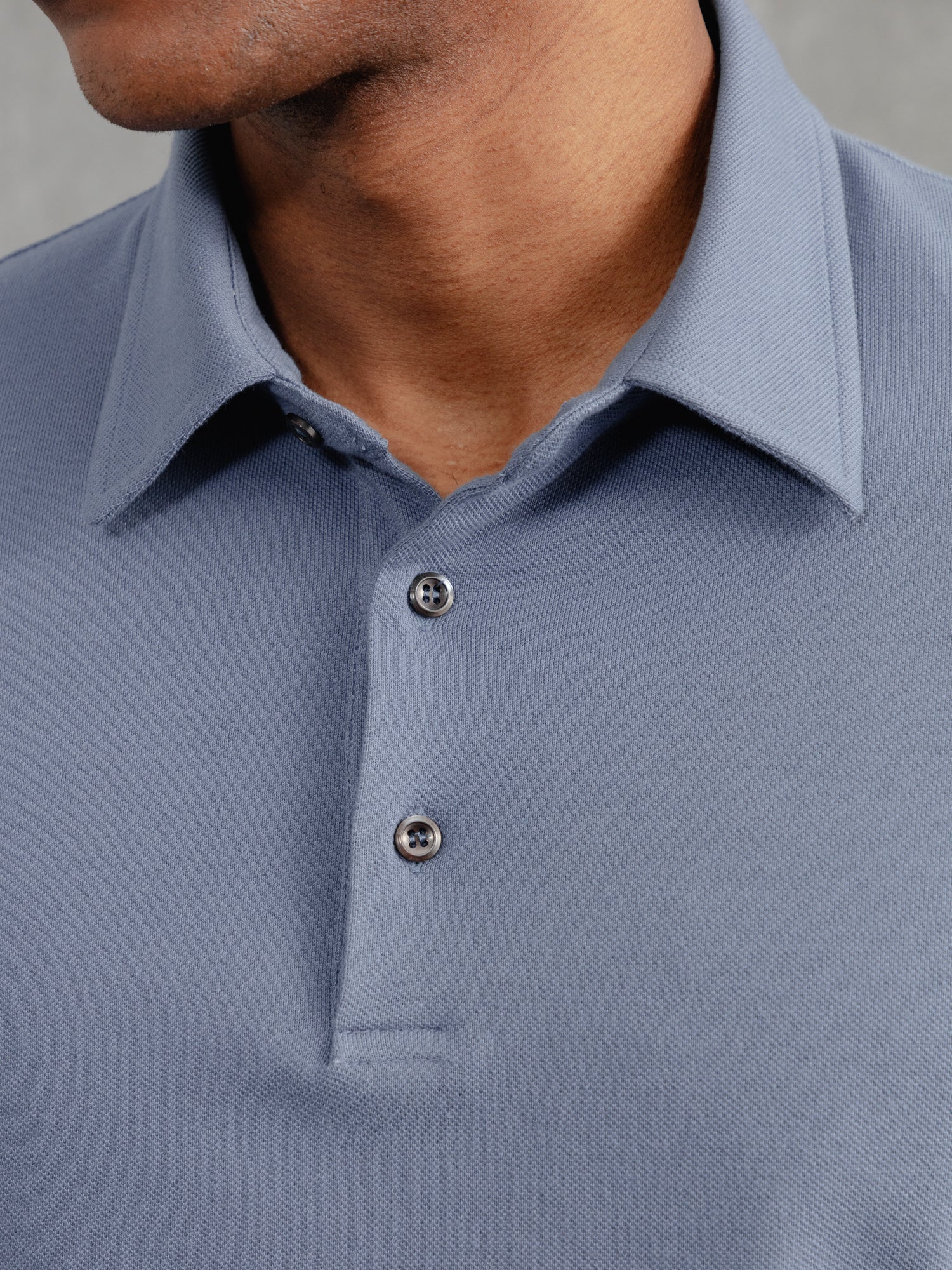 The LS Polo - Smoke Blue