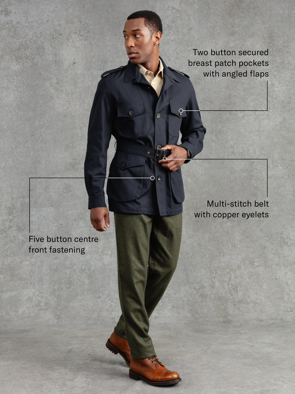 The Belted Safari - Ink