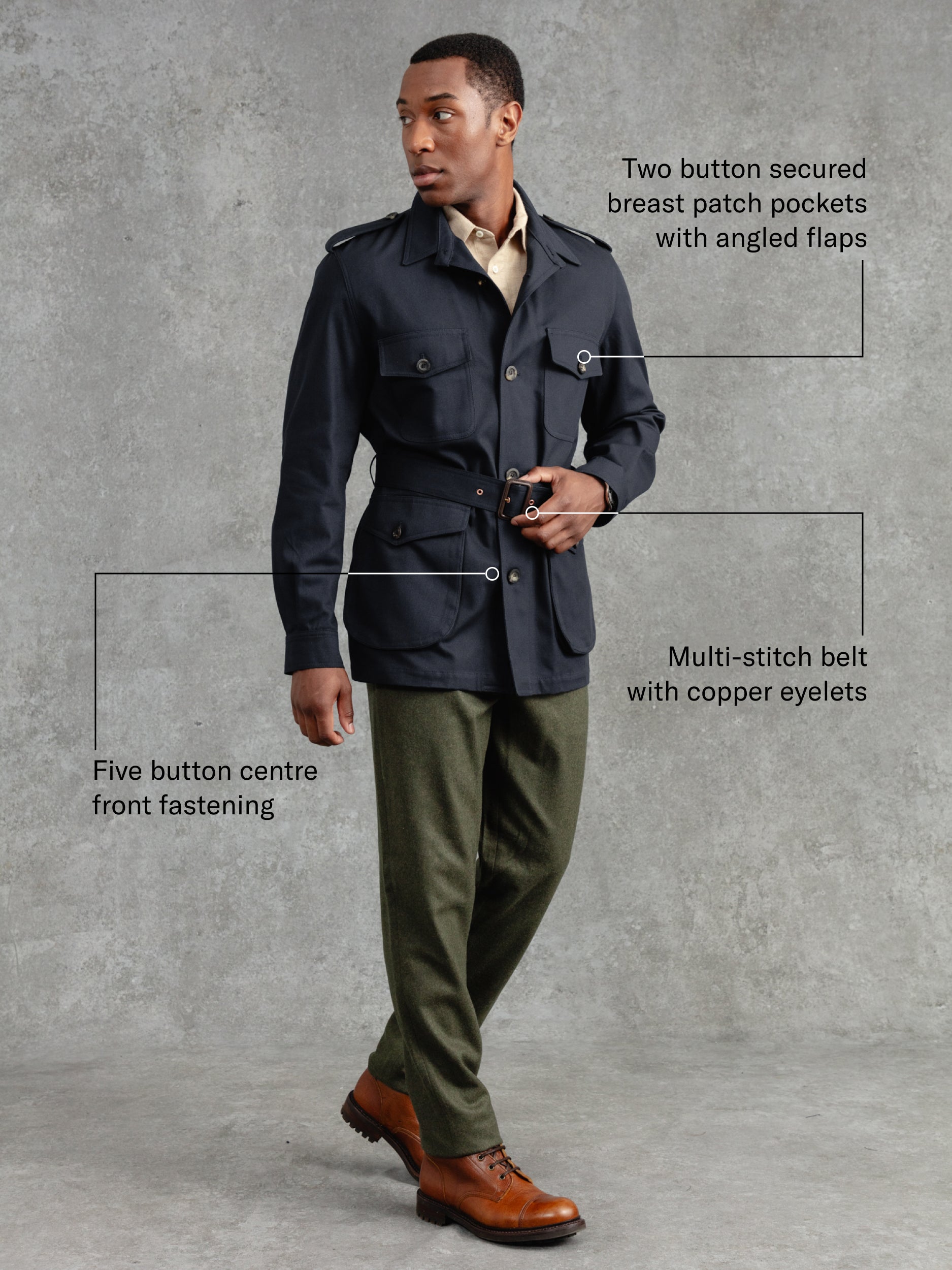 The Belted Safari - Ink