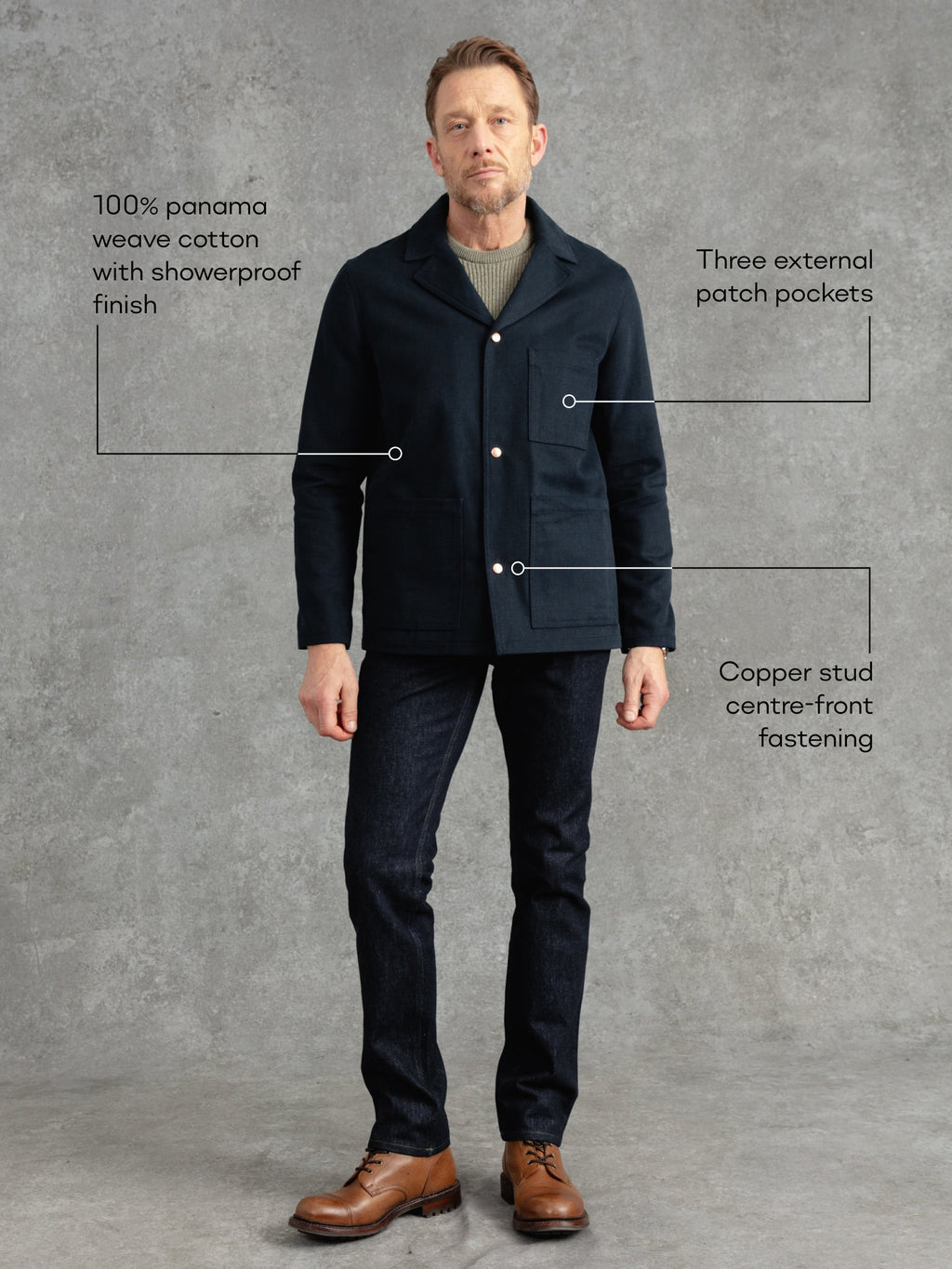 The Franglais Blazer - Ink