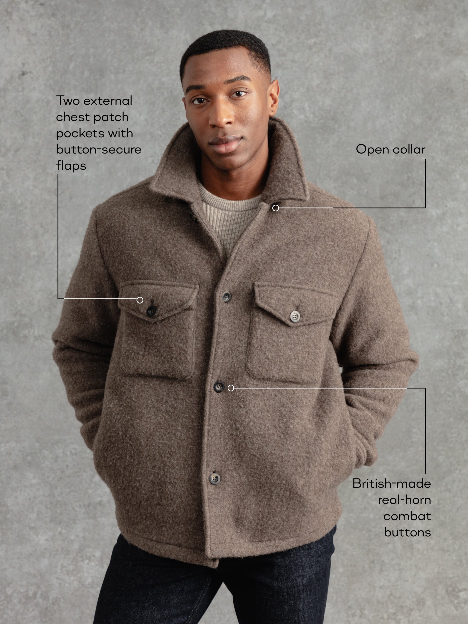 The Loden Cuddler Lumber - Pebble