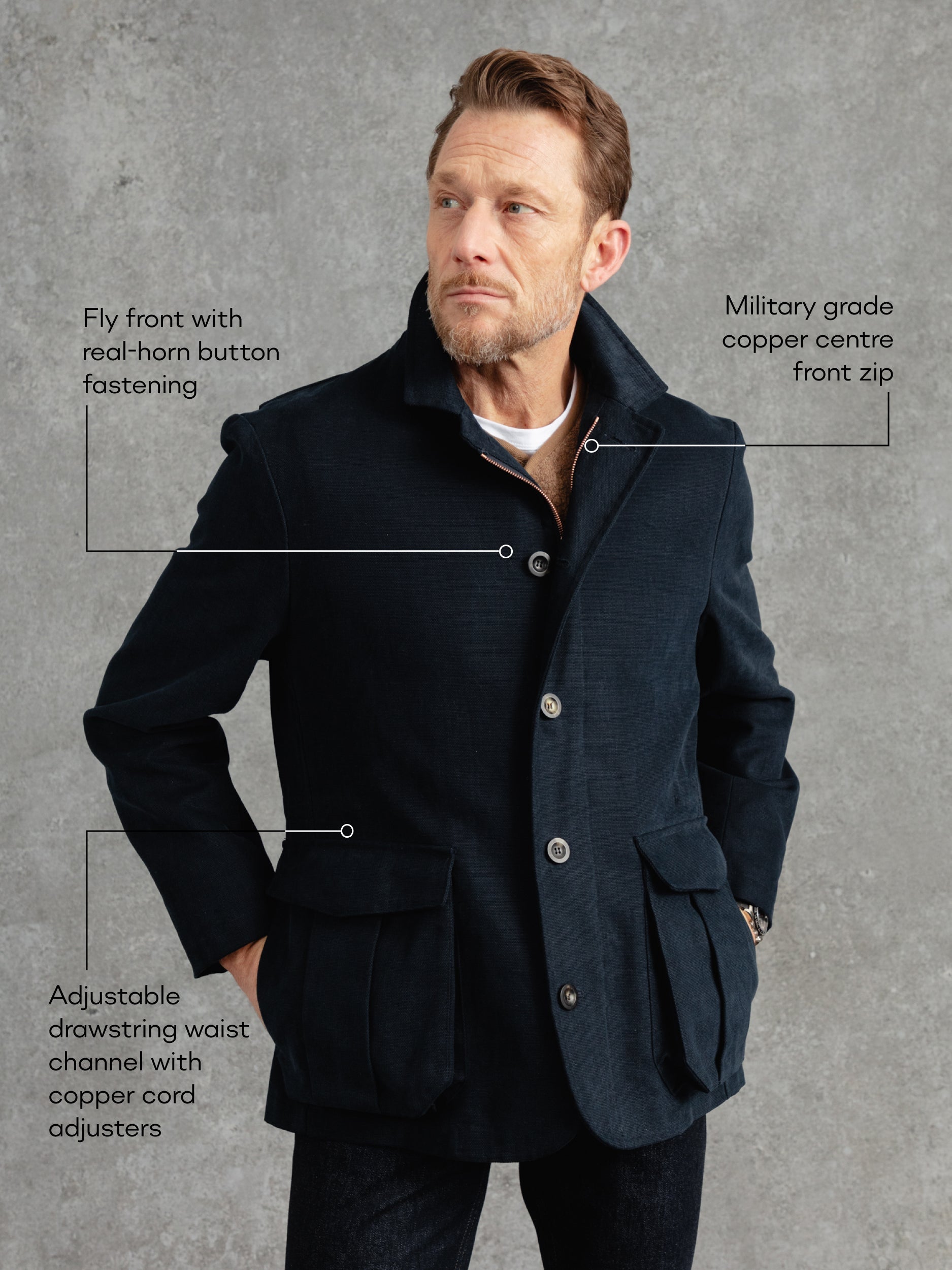 The Norfolk Walking Jacket - Ink