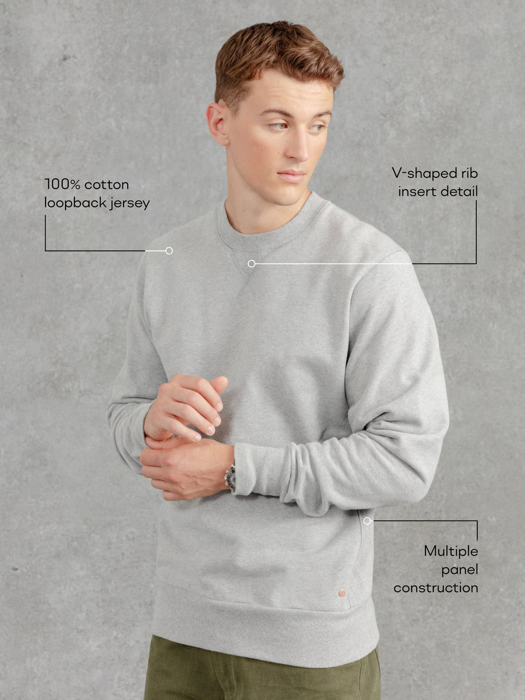 The PW Crew Neck Sweat 2.0 - Charcoal