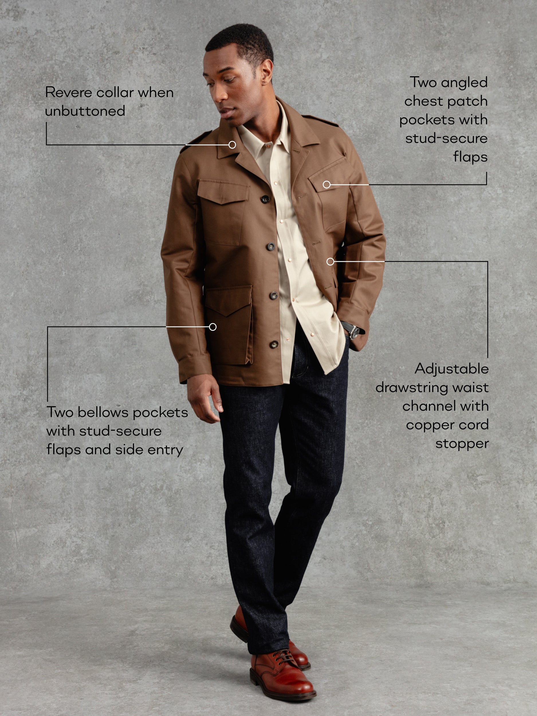 The Revere Field Jacket - Cinnamon