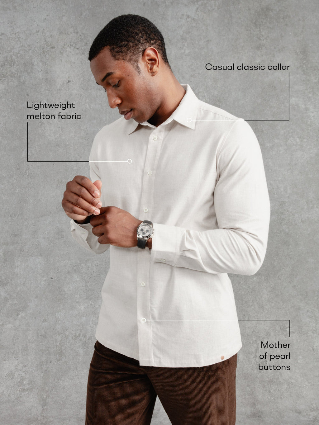 The Victor Melton Shirt - Alabaster