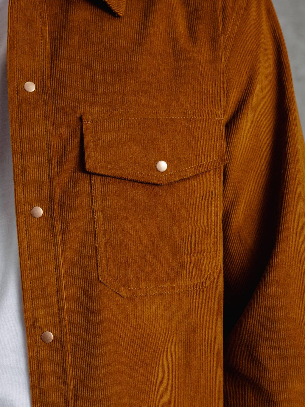 The Cord Saint Studded Shirt - Vicuna