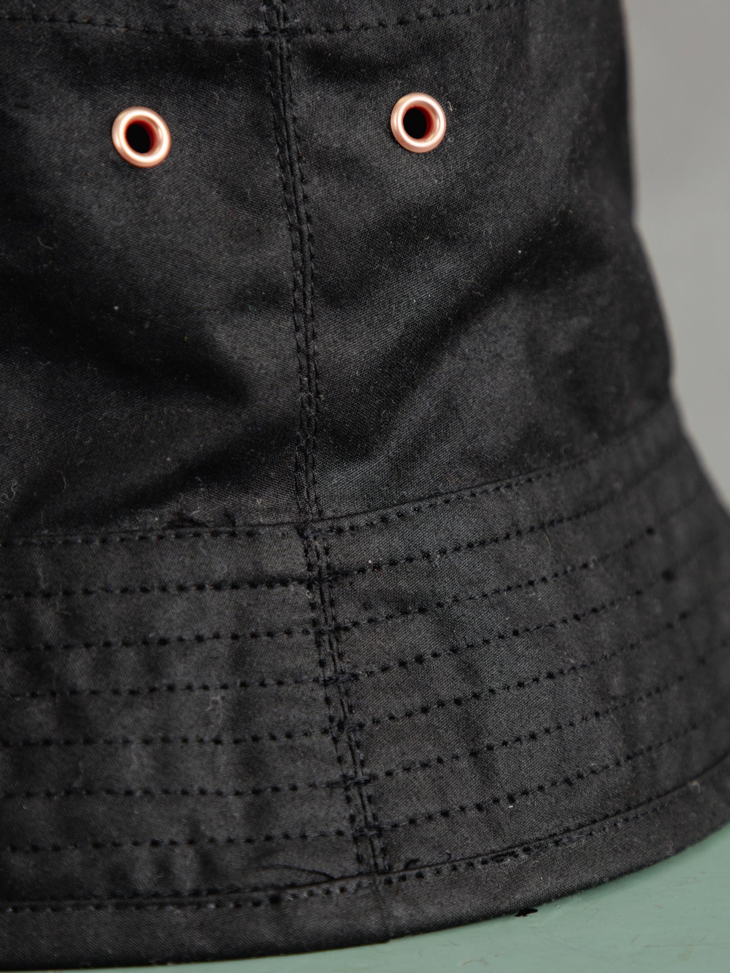 The Wax Bucket Hat - Ivory Black