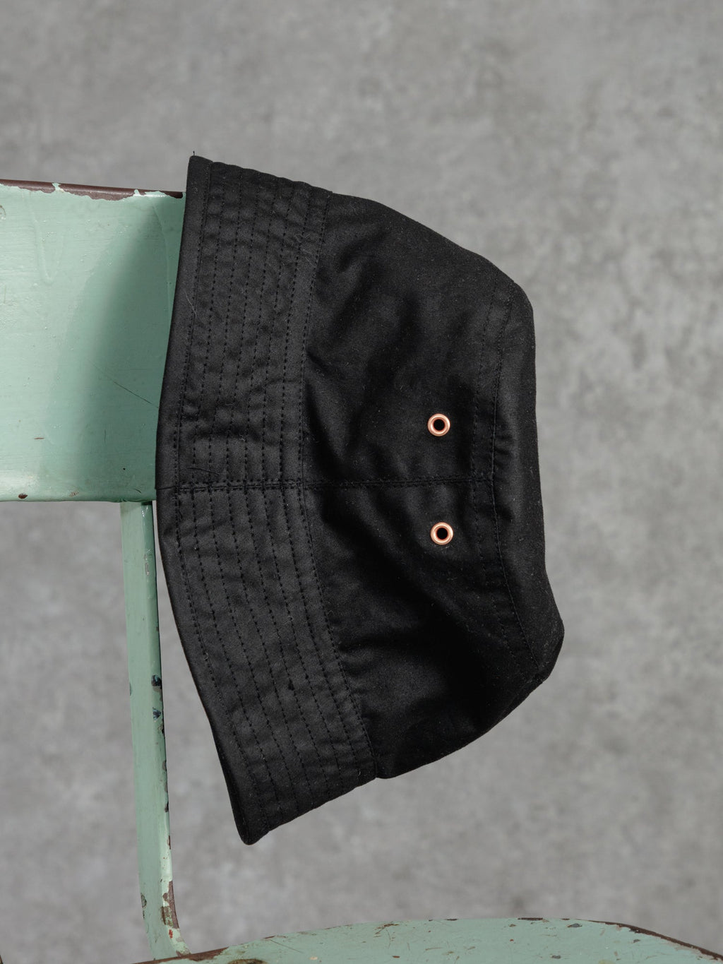 The Wax Bucket Hat - Ivory Black