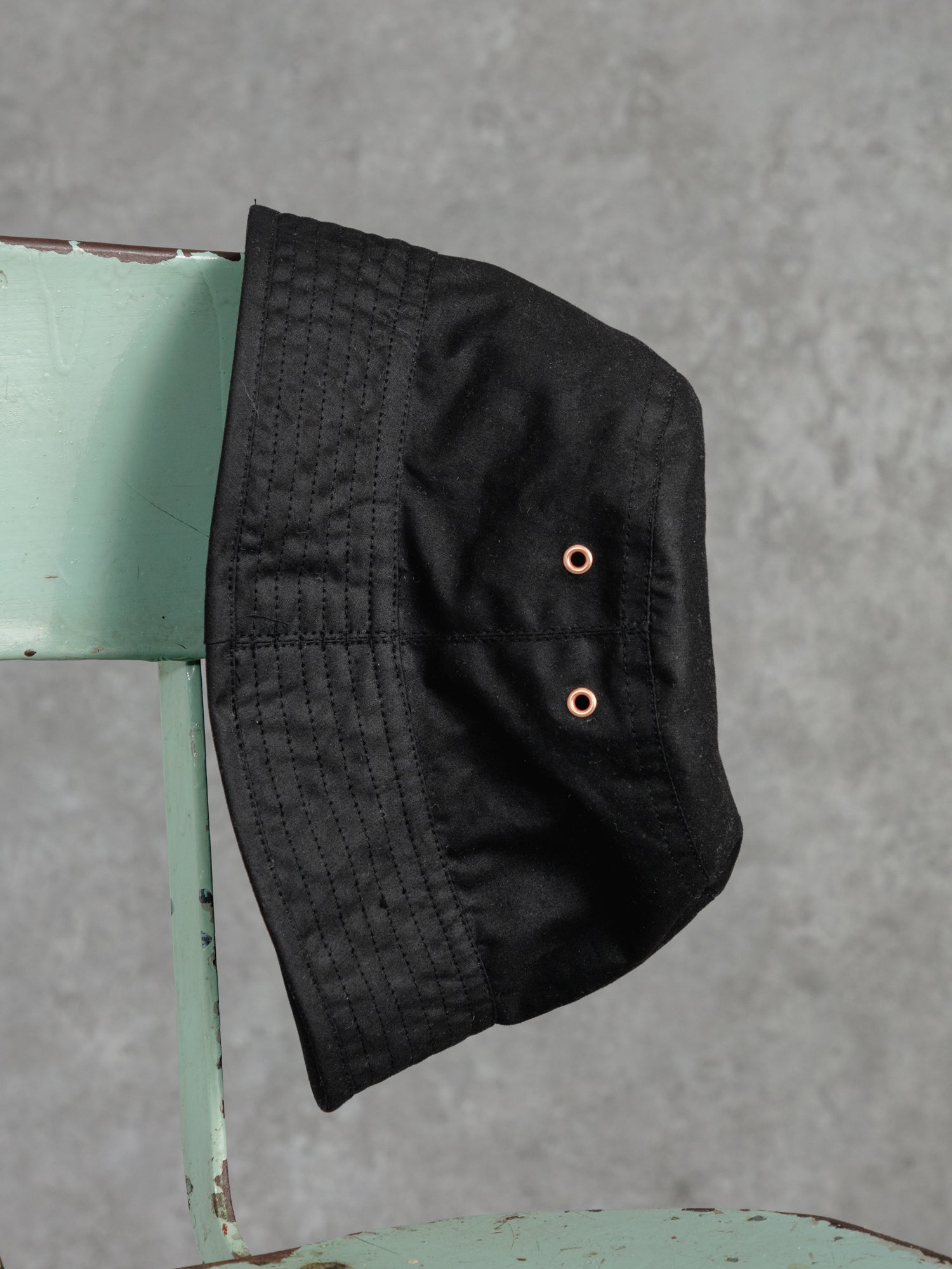 The Wax Bucket Hat - Ivory Black