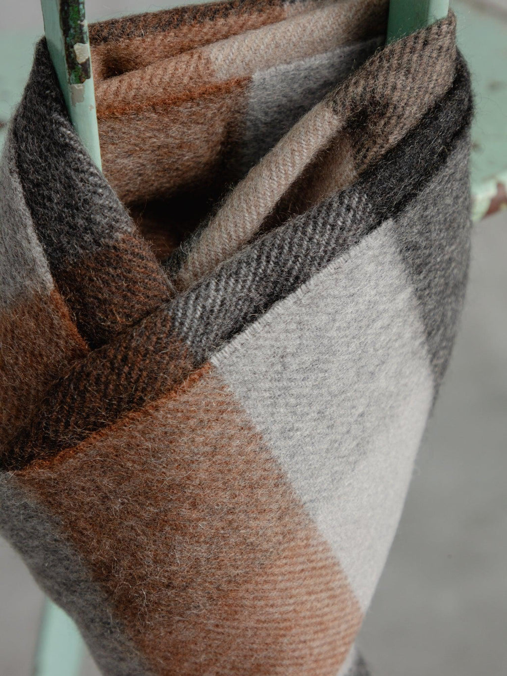 The Cashmere Check Scarf - Gold Check
