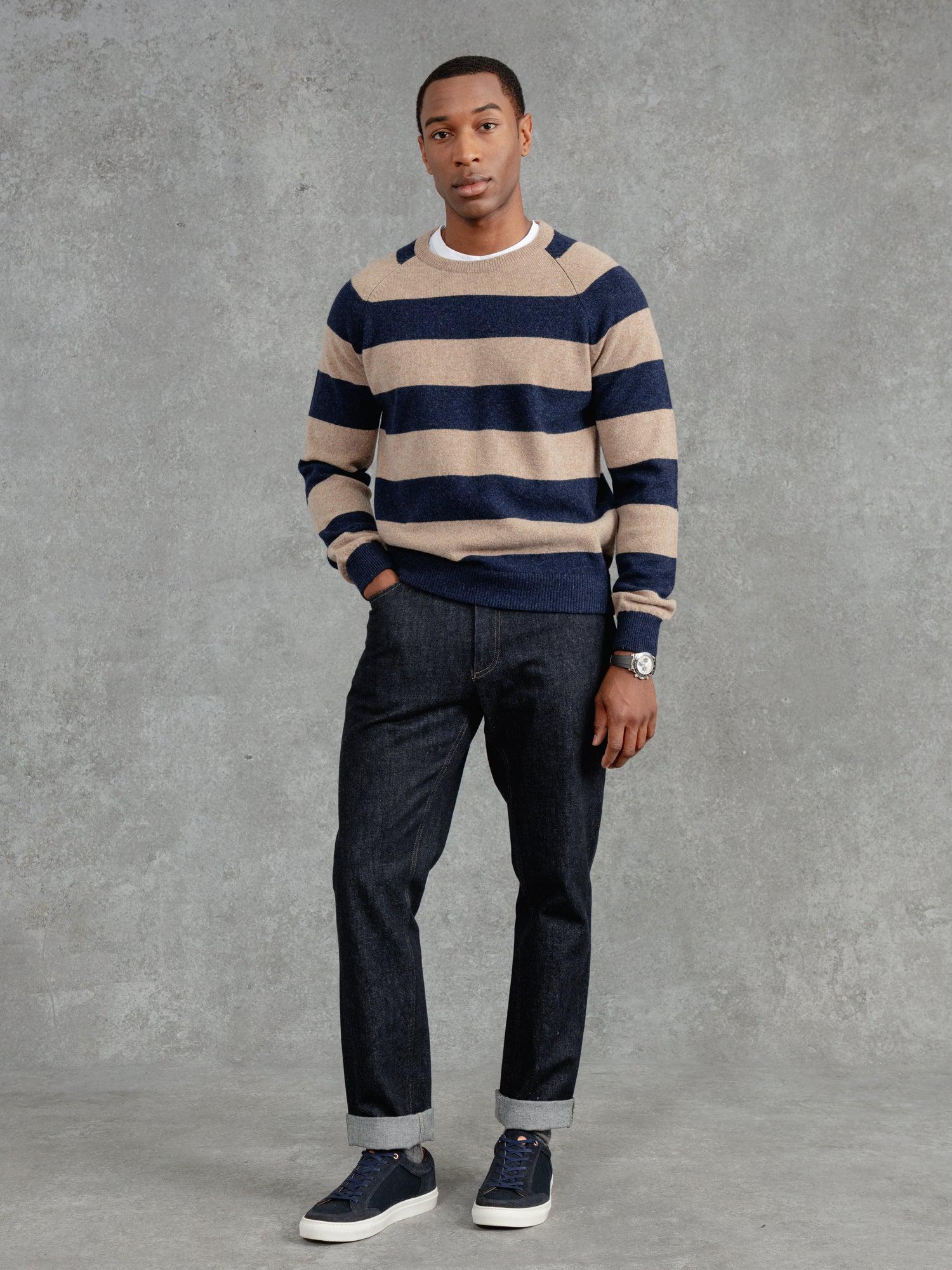 The Merino Wool Striped Sweatshirt