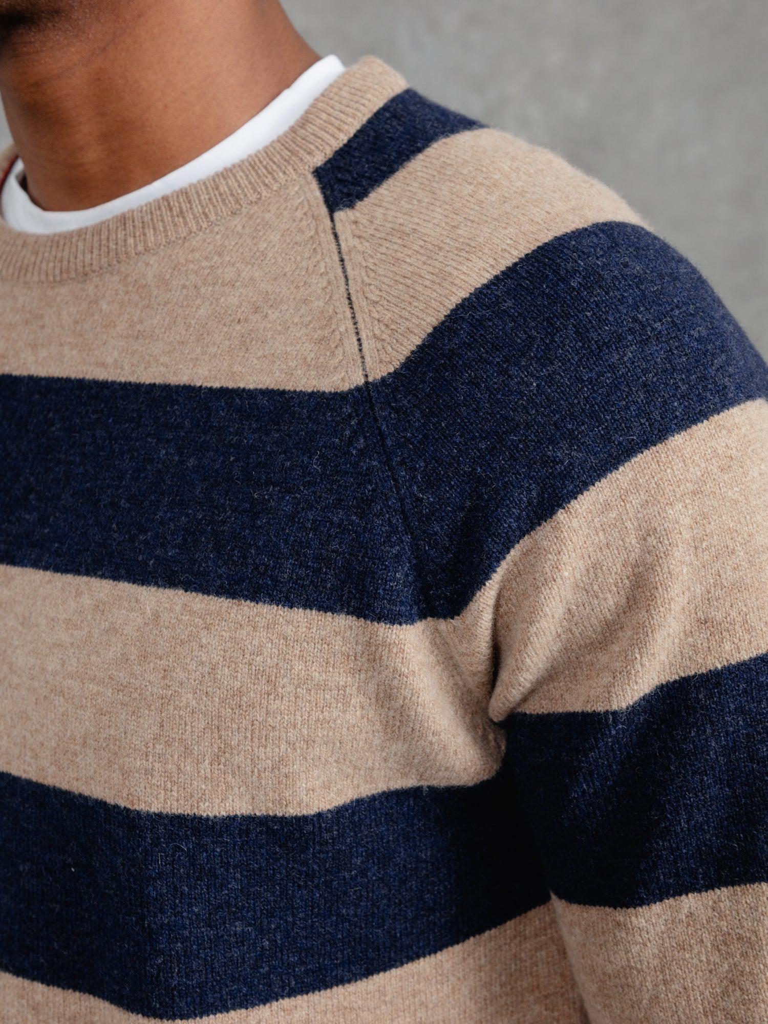 The Merino Wool Striped Sweatshirt