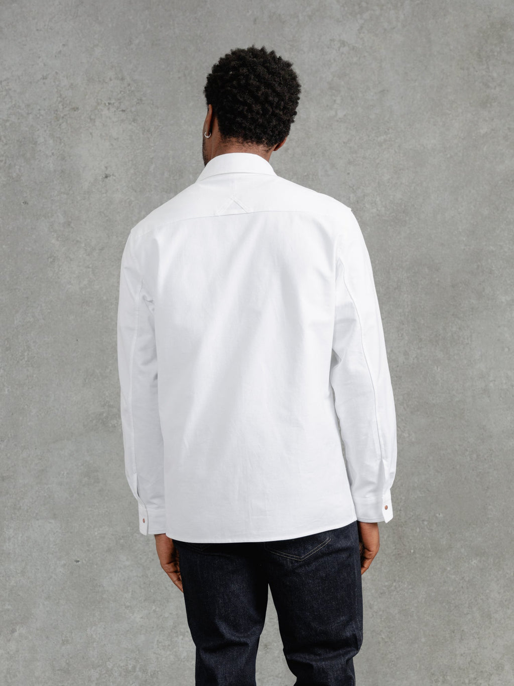 The Cotton Studded Overshirt - Chalk