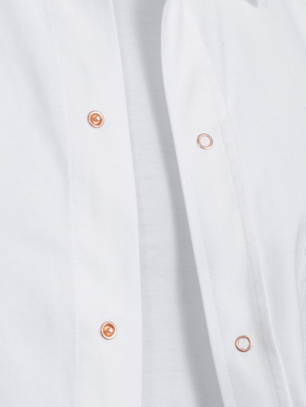 The Cotton Studded Overshirt - Chalk