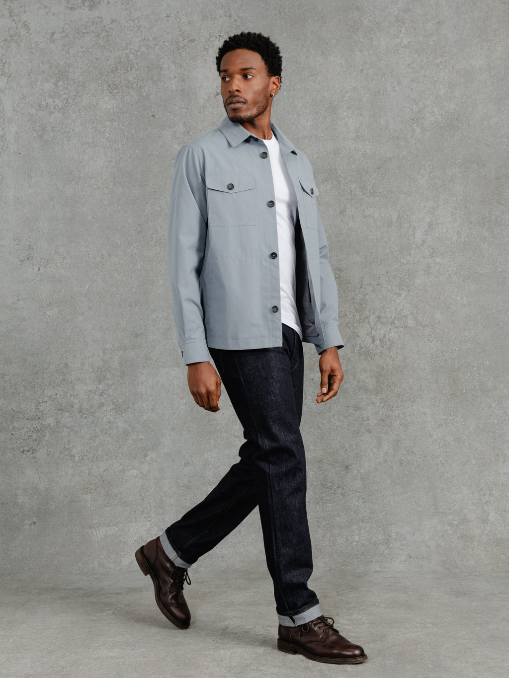 The Ventile® Piccadilly Shacket - Azure