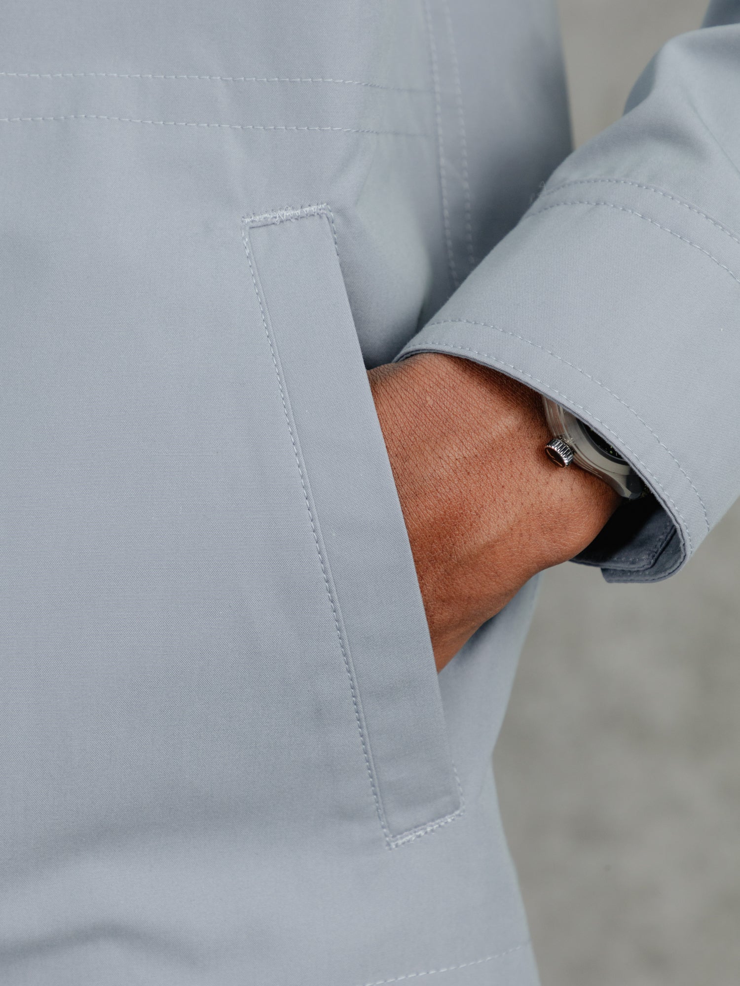 The Ventile® Piccadilly Shacket - Azure