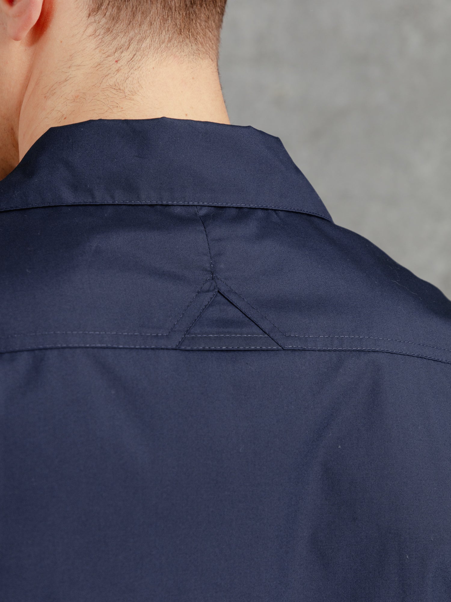 The Cotton Cuban Collar Shirt - Ink