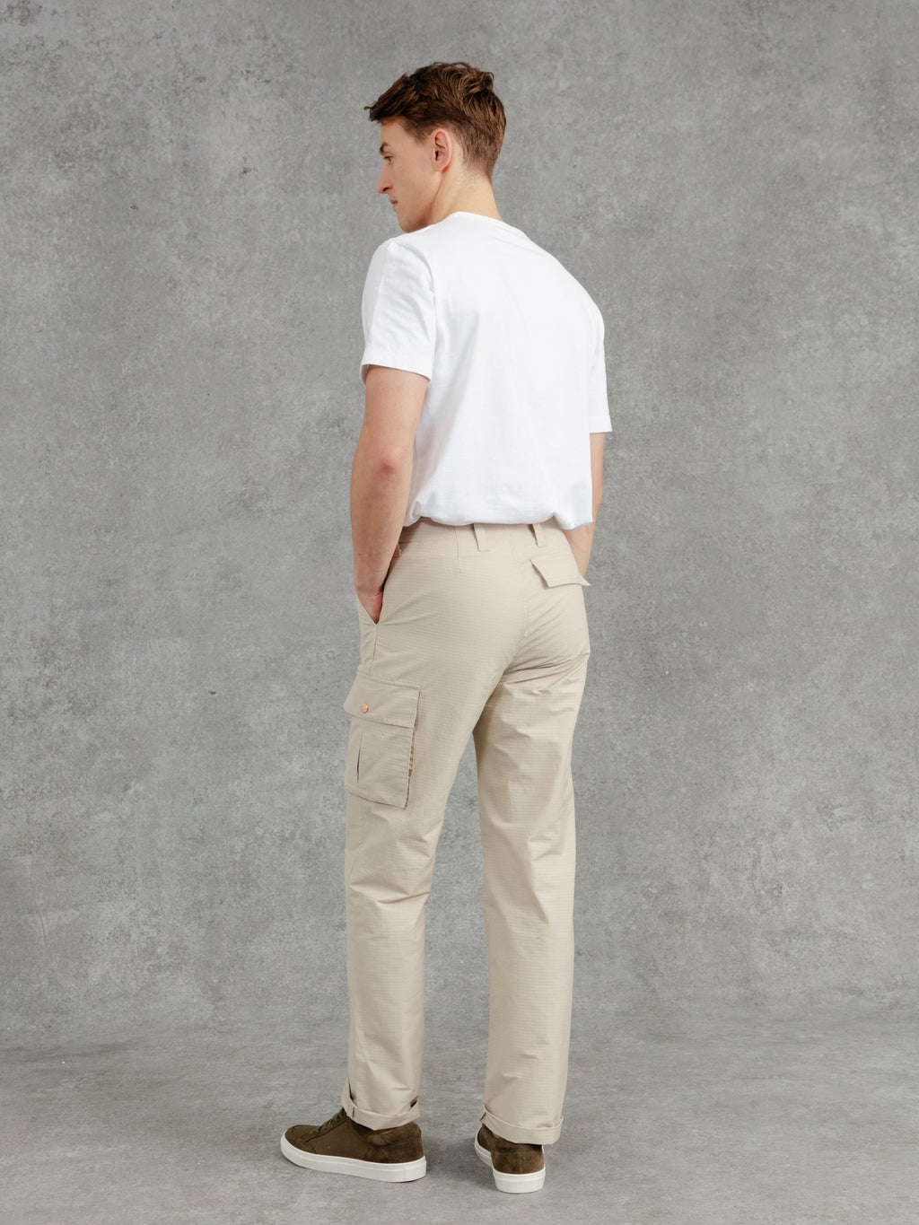 The Fitzrovia Cargo Trousers - Alabaster
