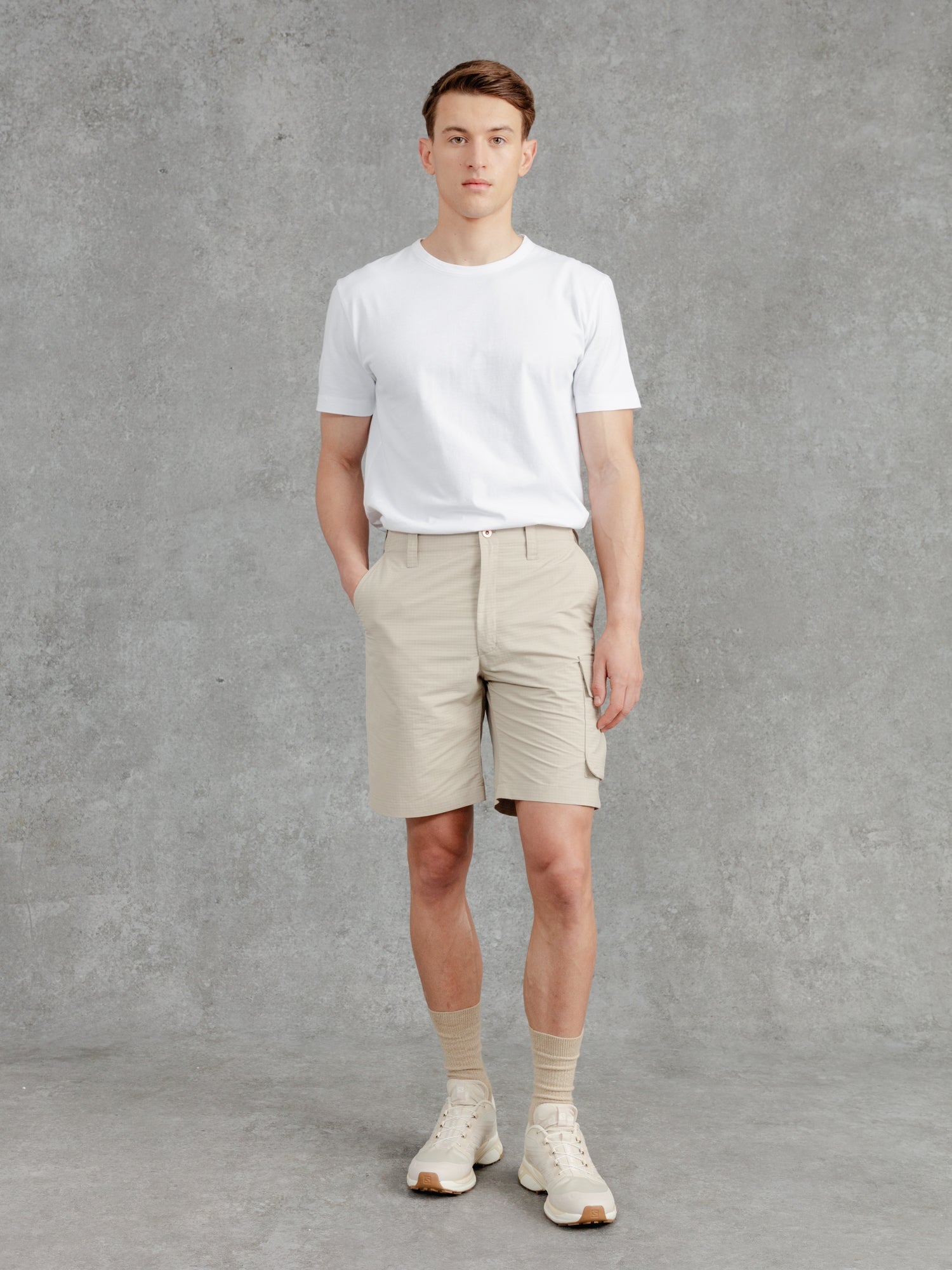 The Fitzrovia Cargo Shorts - Alabaster