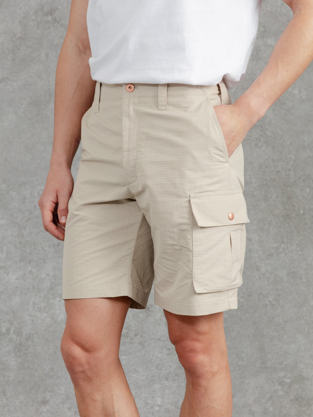 The Fitzrovia Cargo Shorts - Alabaster