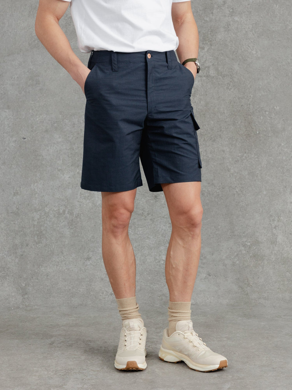 The Fitzrovia Cargo Shorts - Ink
