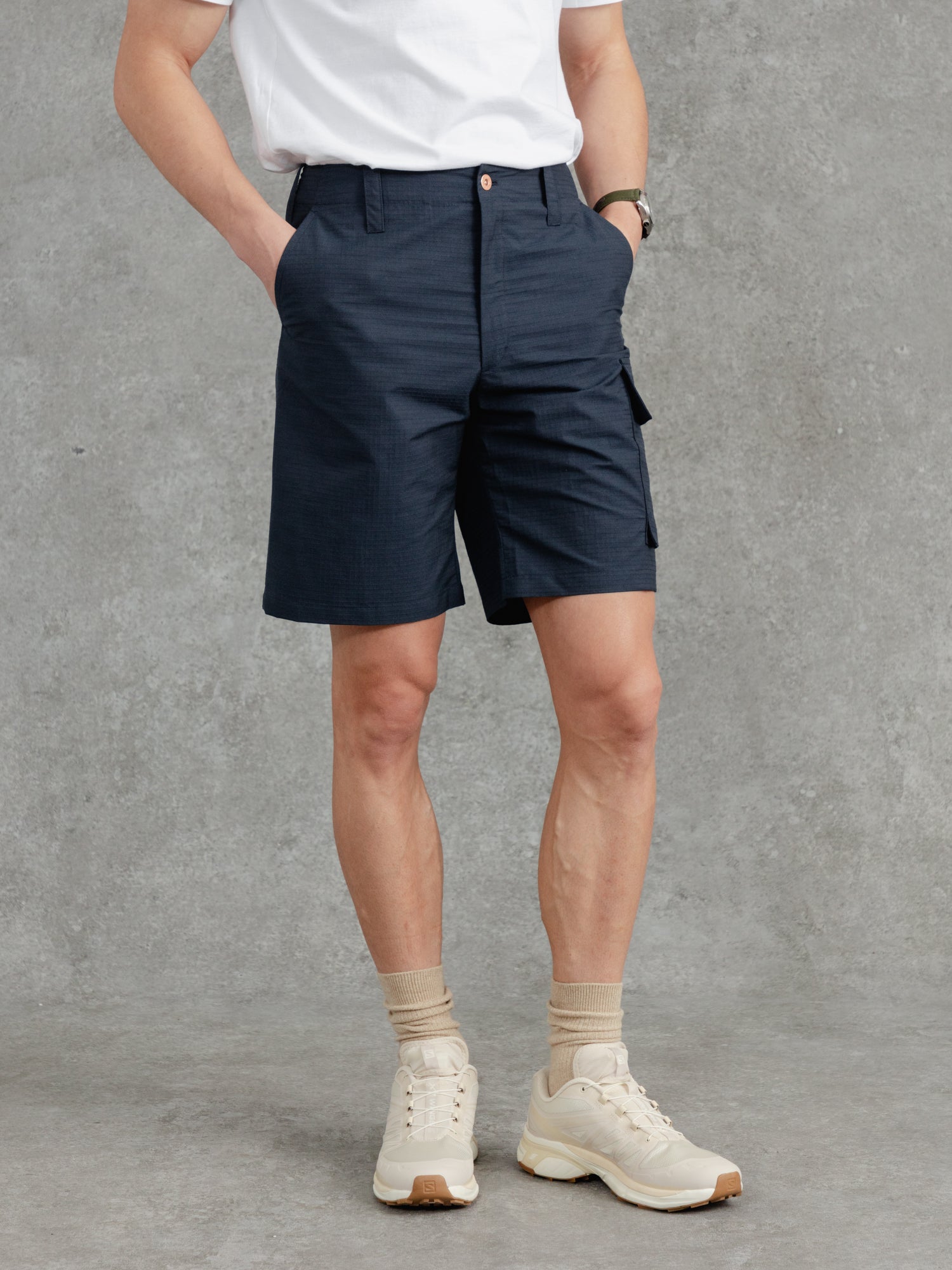 The Fitzrovia Cargo Shorts - Ink