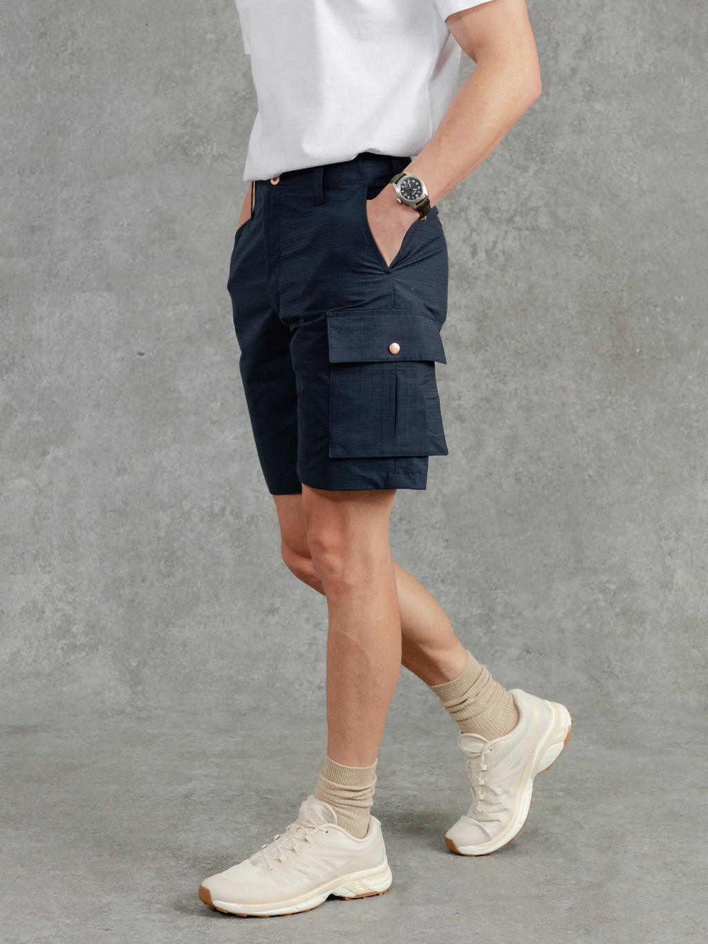 The Fitzrovia Cargo Shorts - Ink