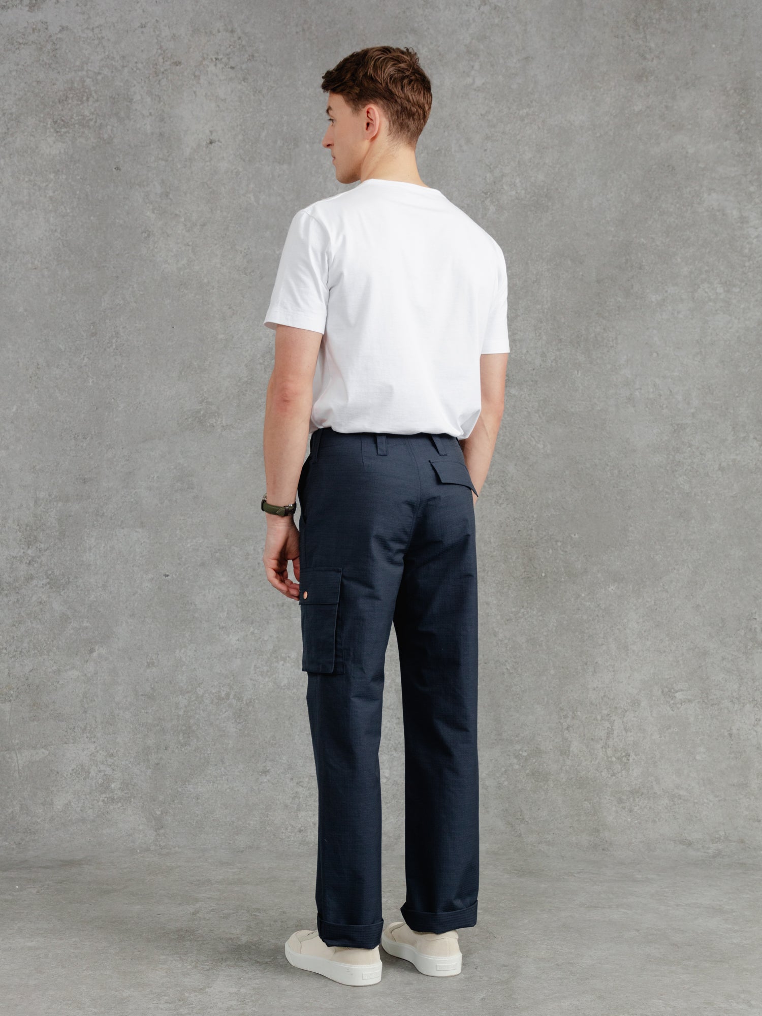 The Fitzrovia Cargo Trousers - Ink