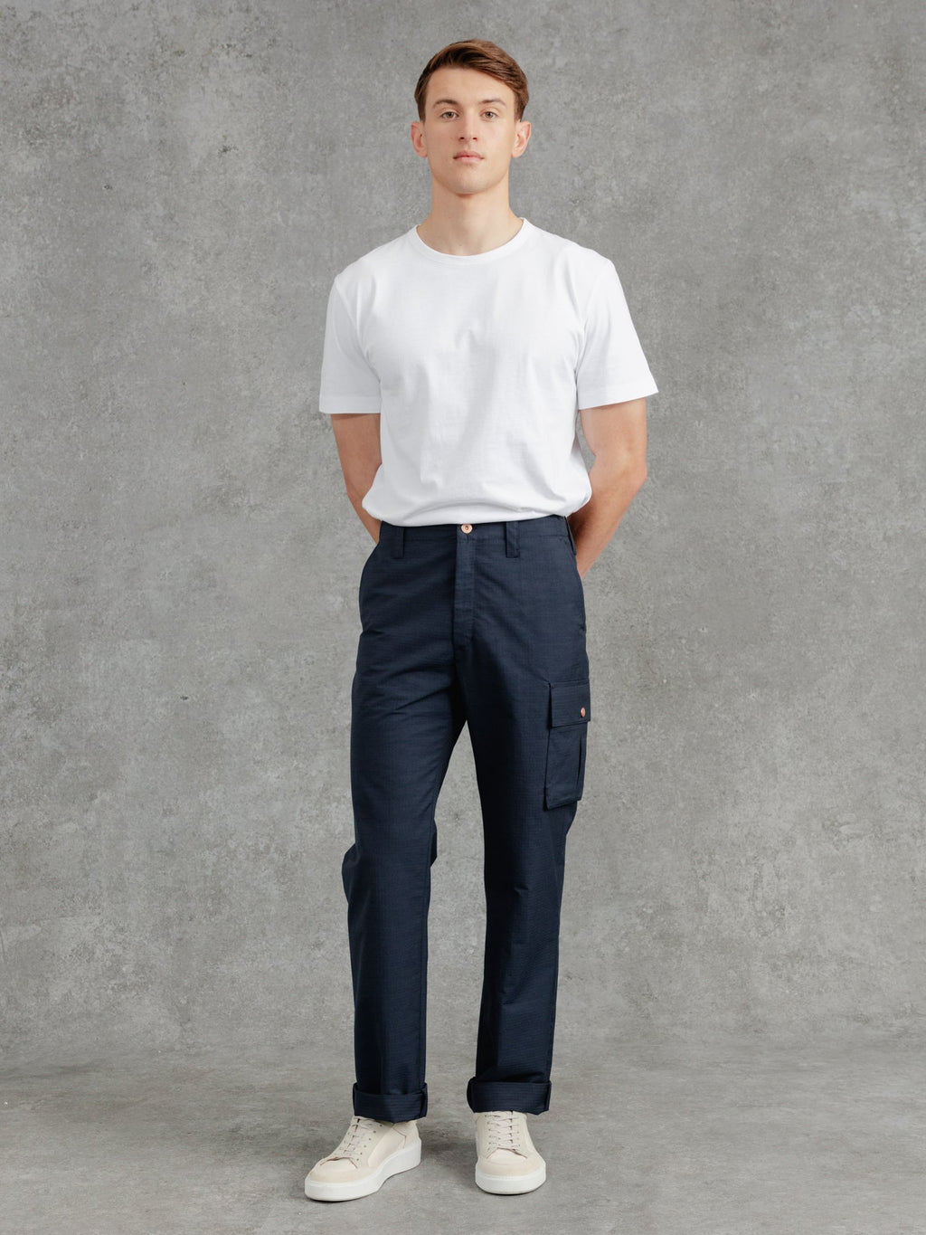 The Fitzrovia Cargo Trousers - Ink